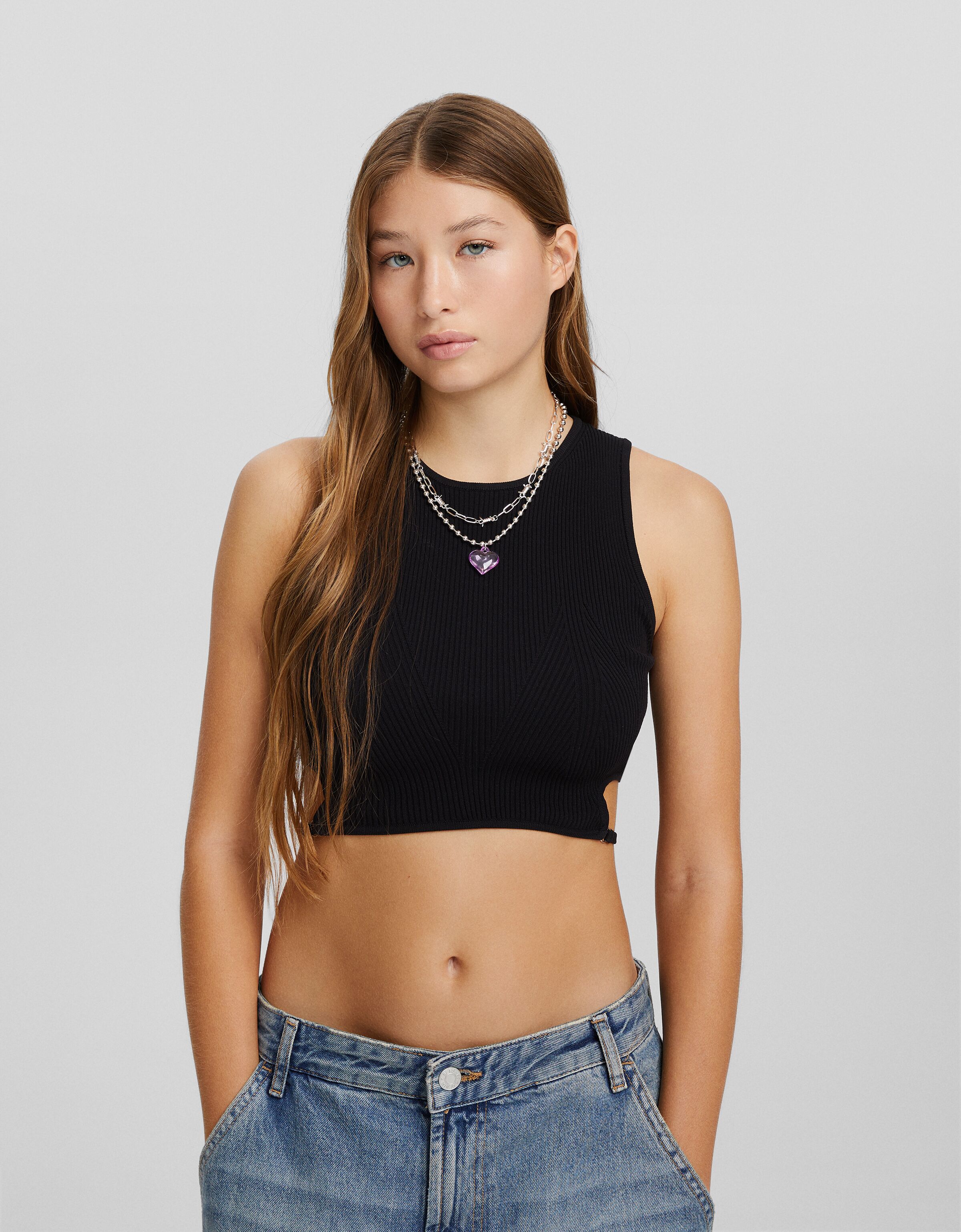 Set 3 collares corazón