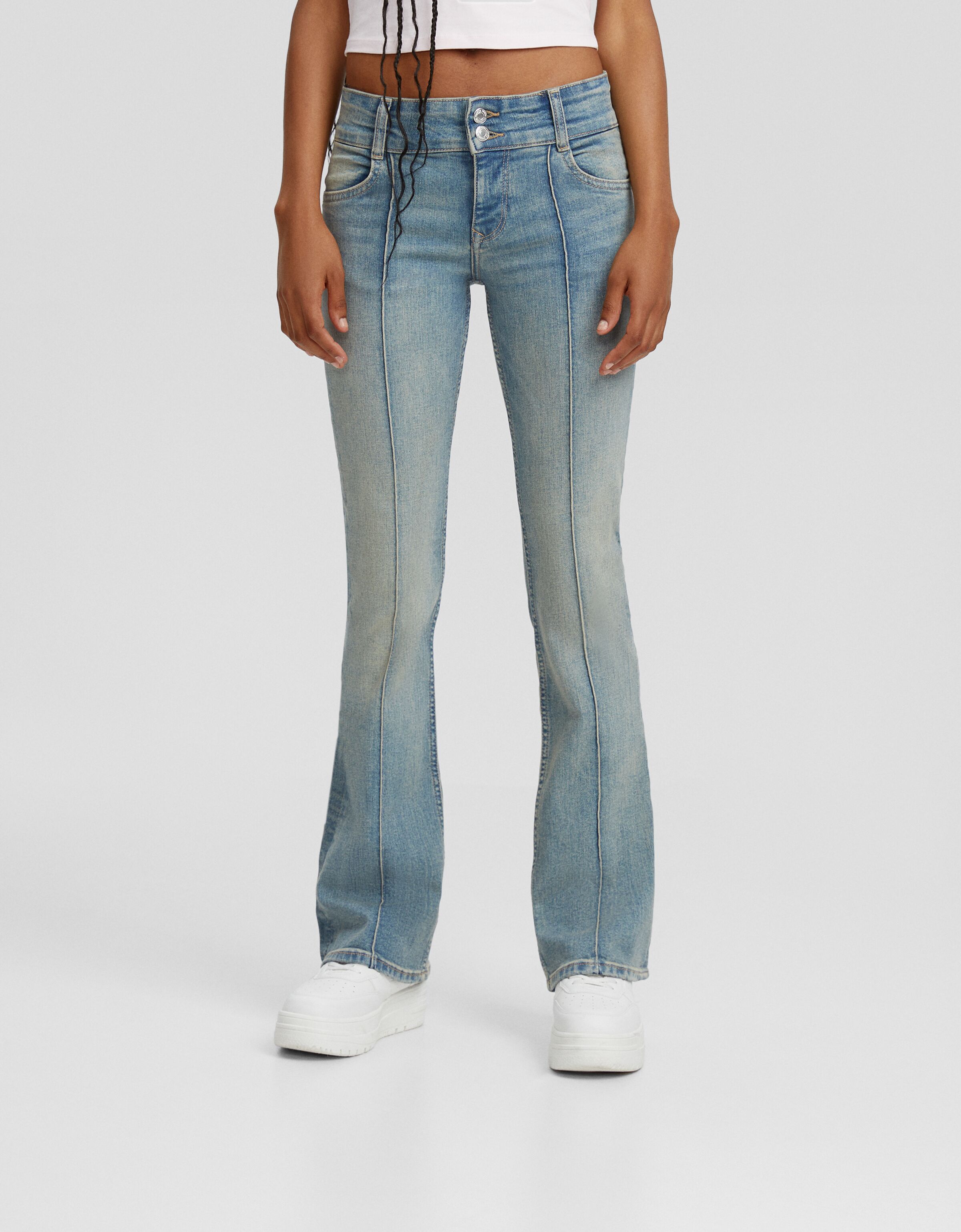 Jeans bootcut low waist