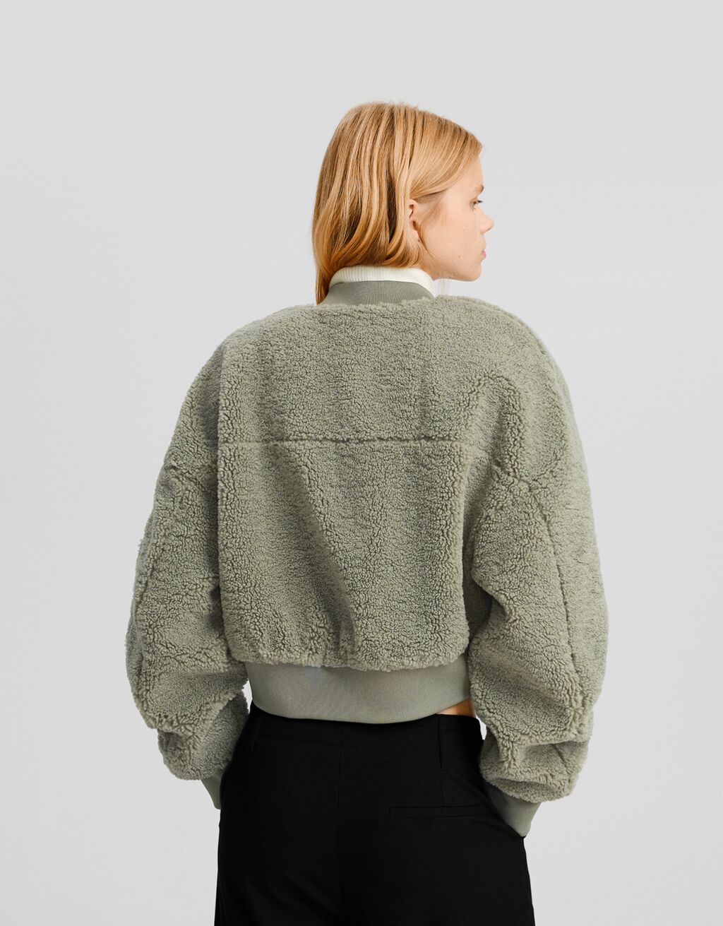 Sudadera cremallera borreguillo