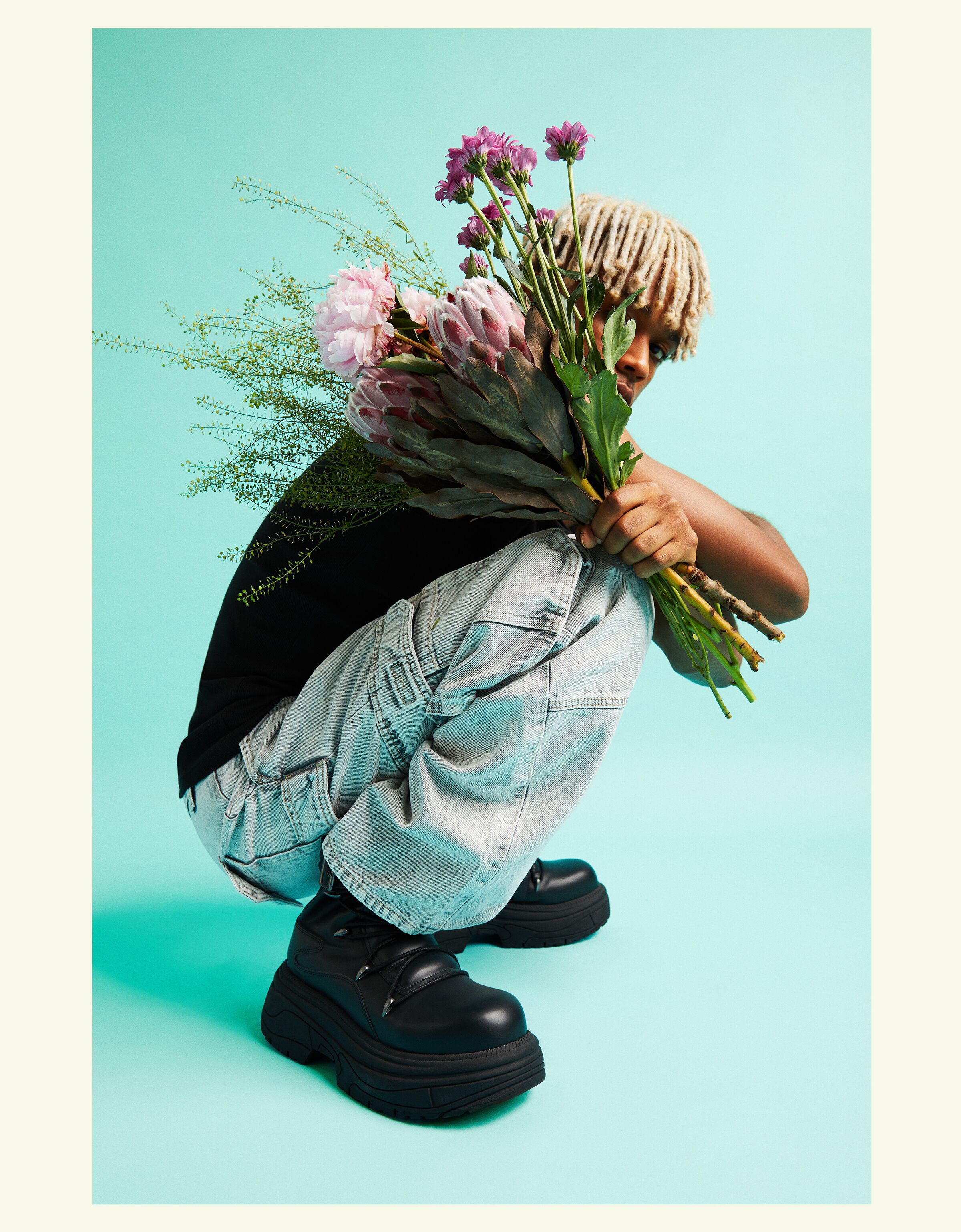 Botas volumen detalle hebillas hombre