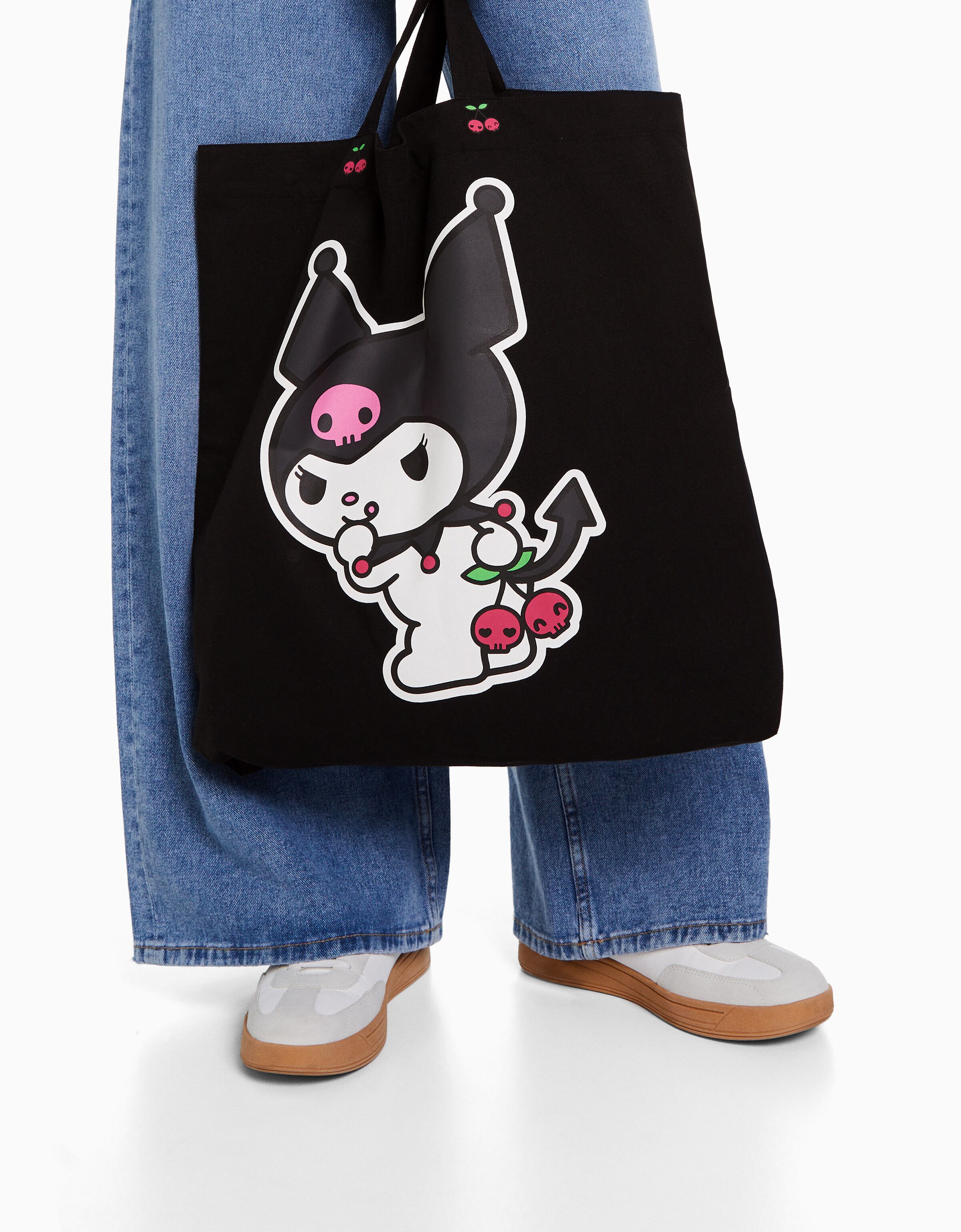 Bolso Kuromi shopper canvas print