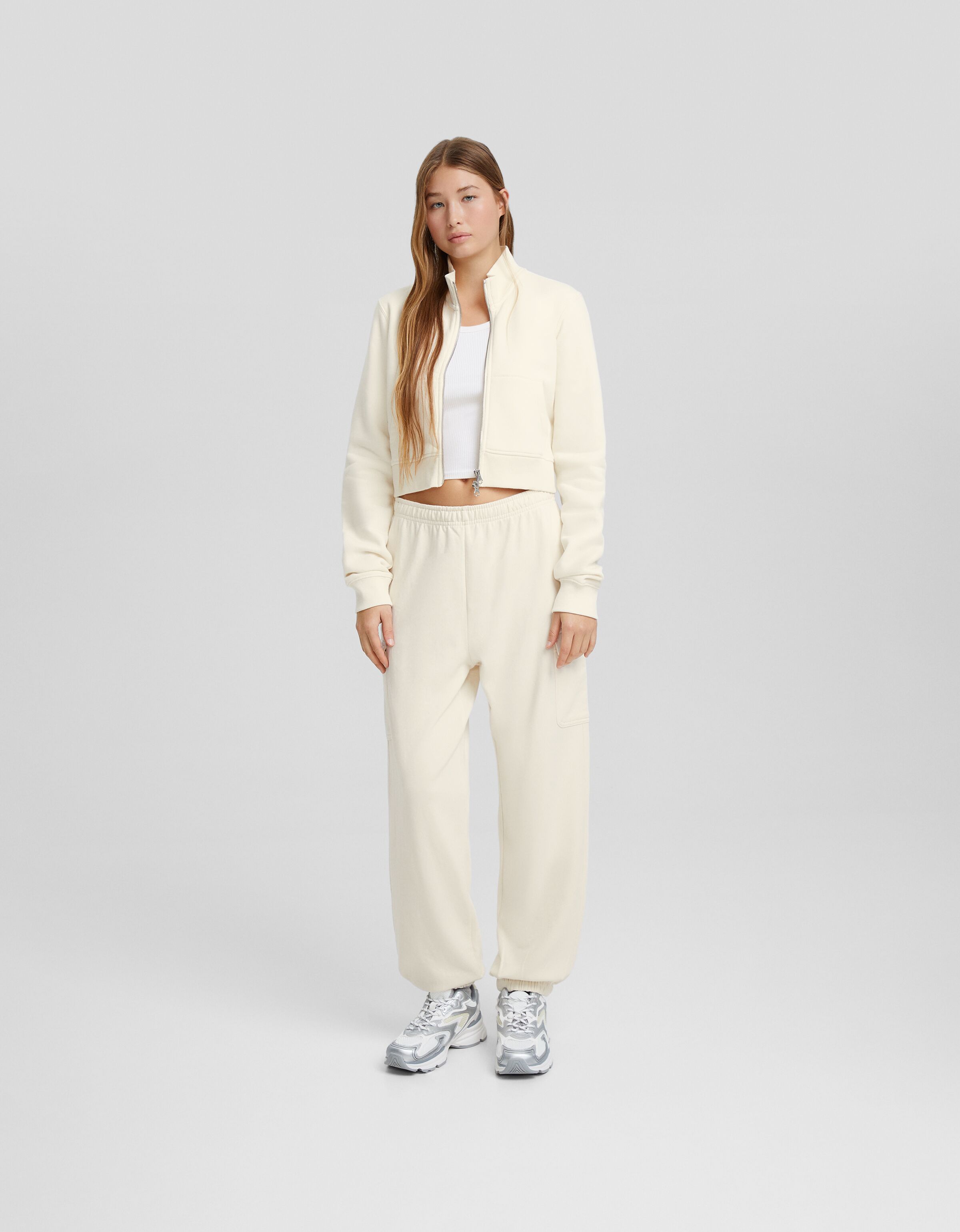 Pantalón jogger felpa cargo