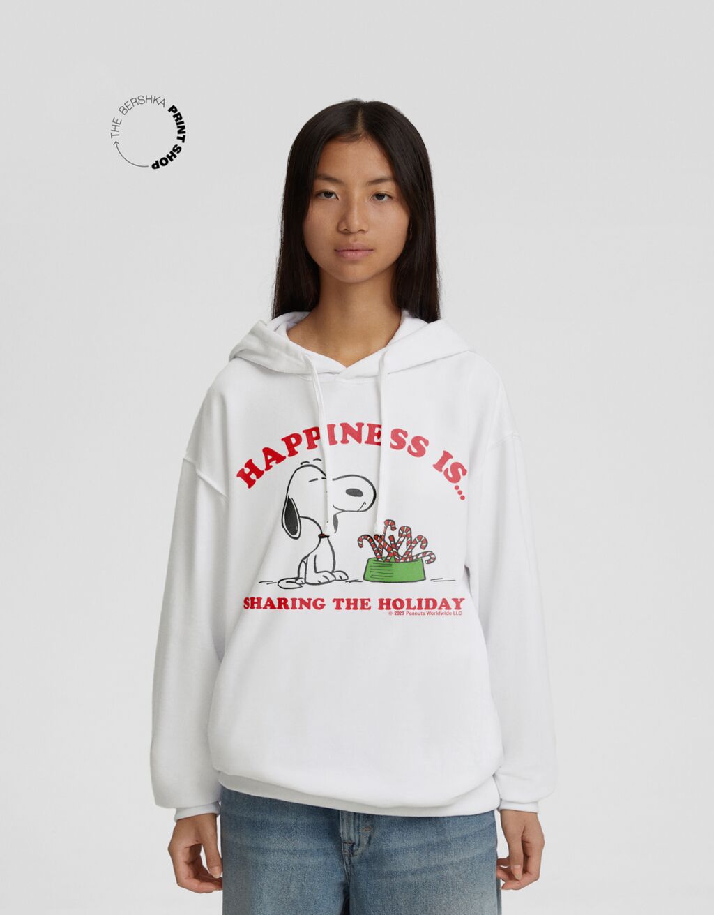 Sudadera Snoopy capucha oversize print