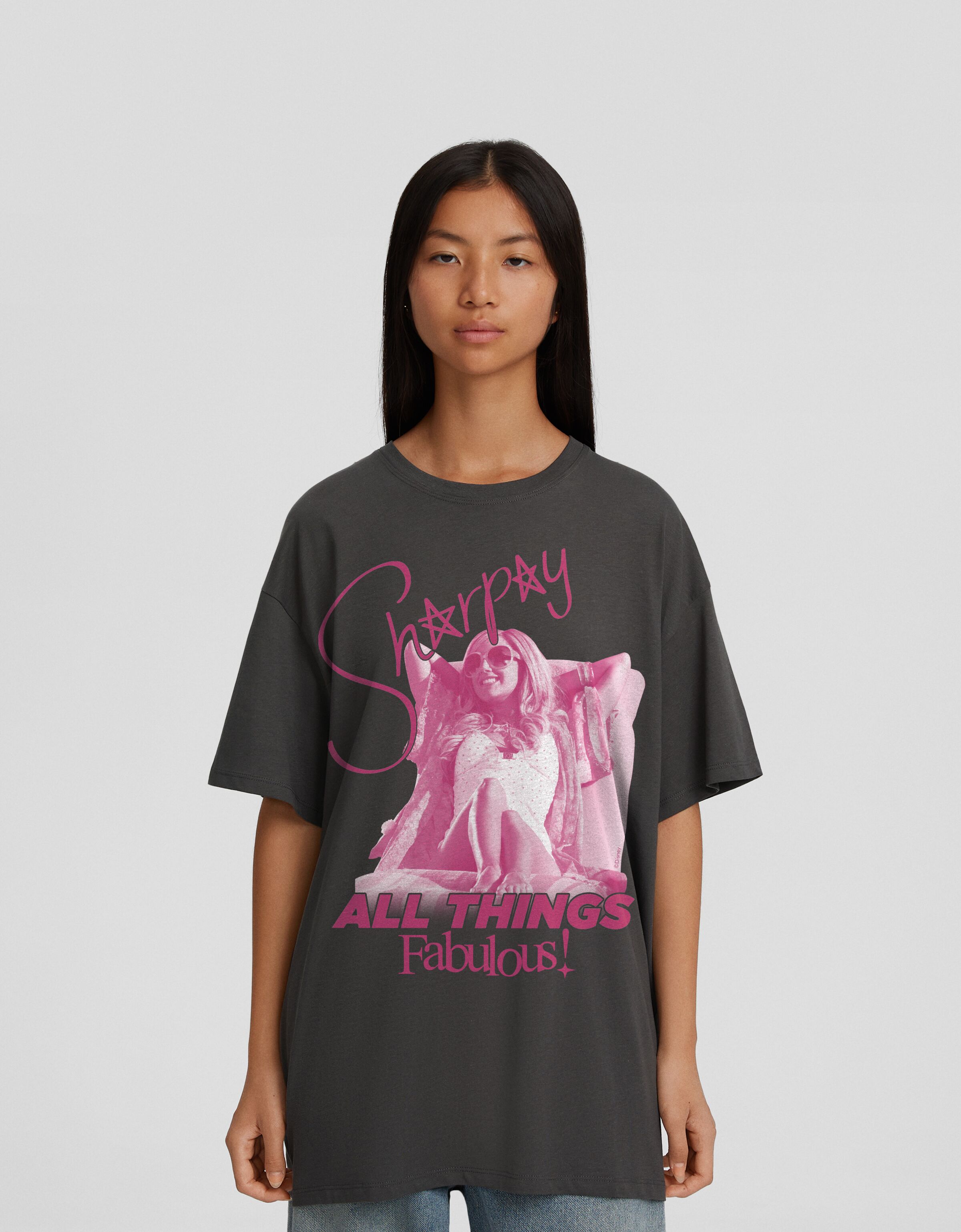 Camiseta Sharpay High School Musical manga corta oversize print