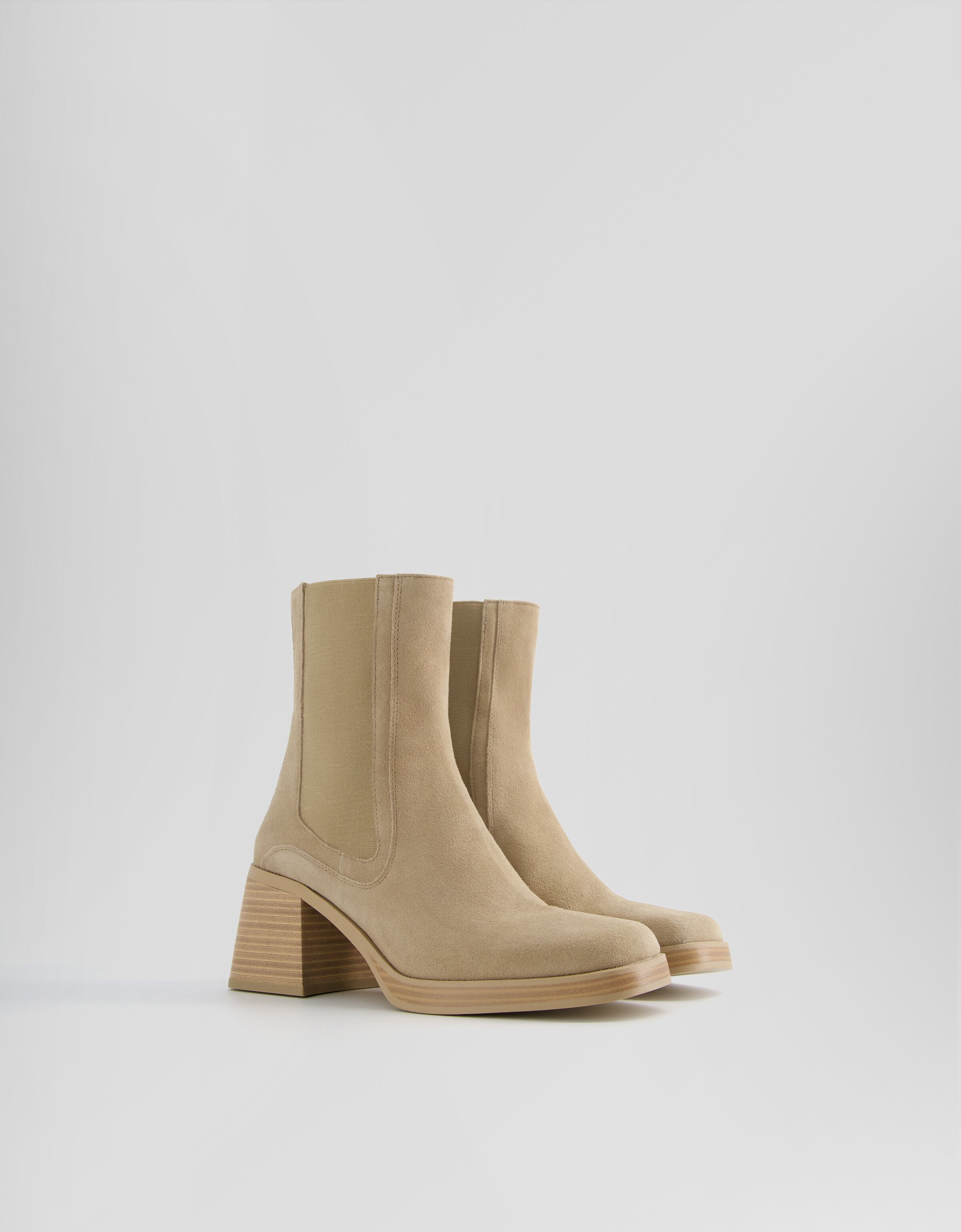 Botines PIEL tacón ancho elásticos