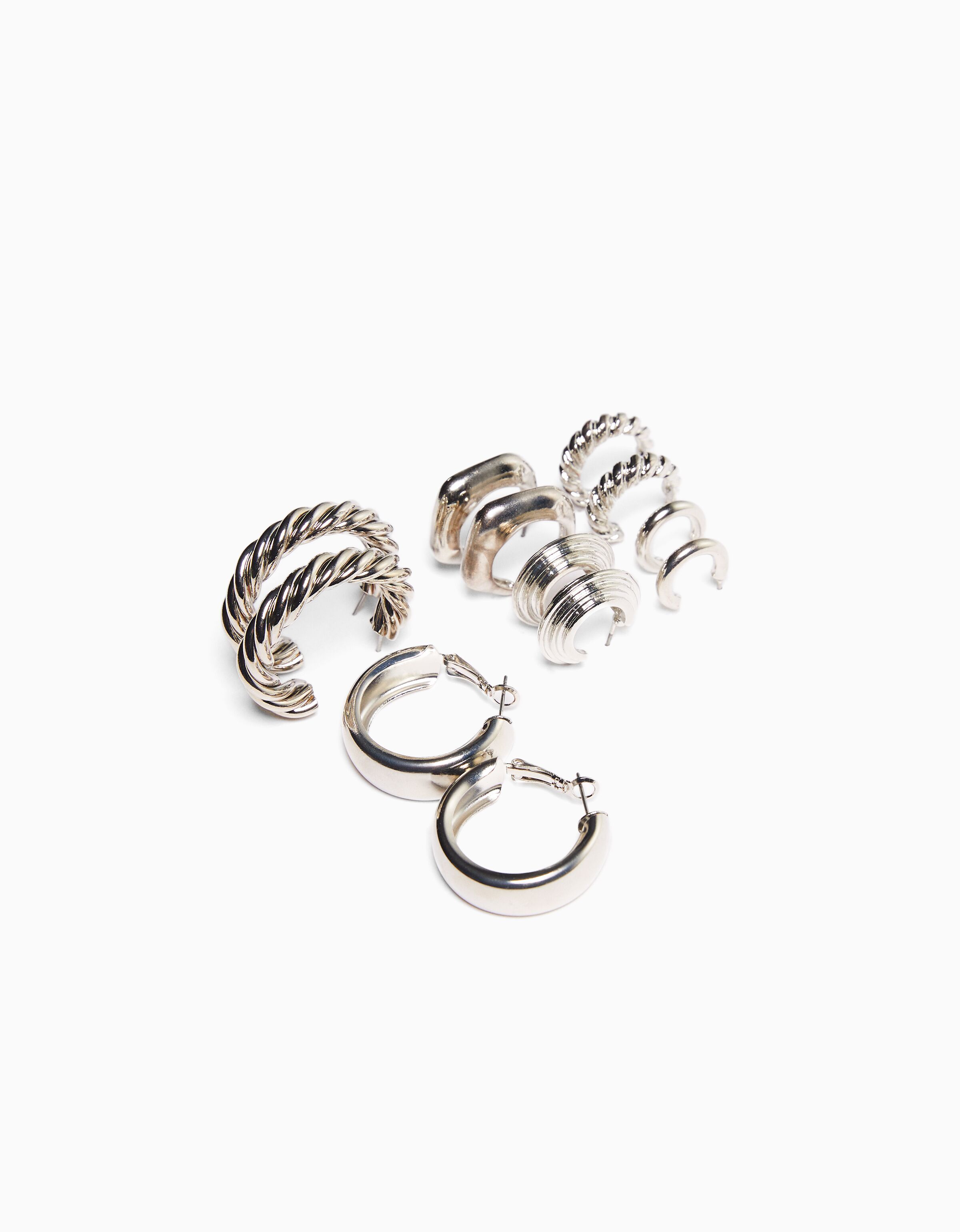 Set 6 pendientes aros