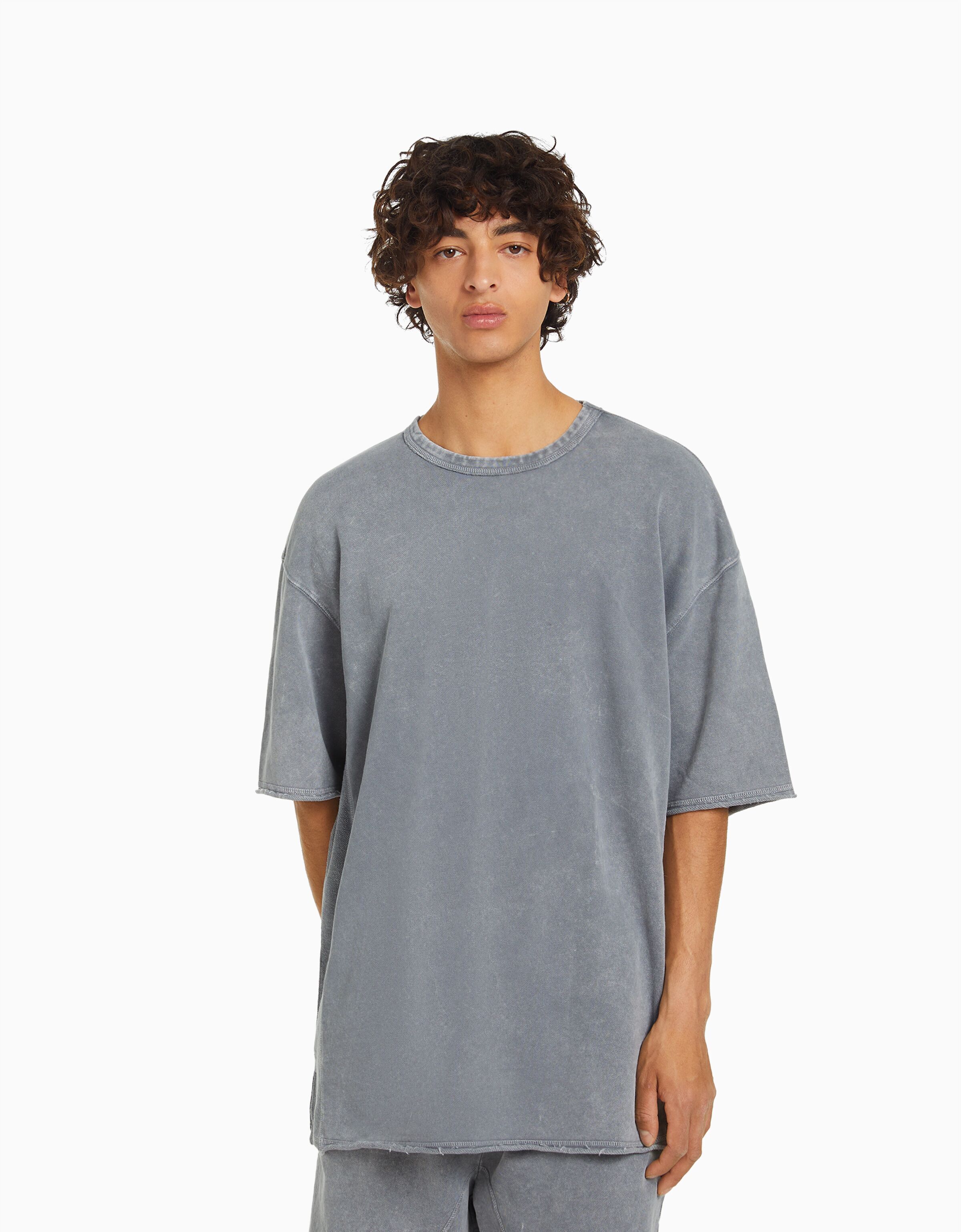 Camiseta manga corta efecto lavado