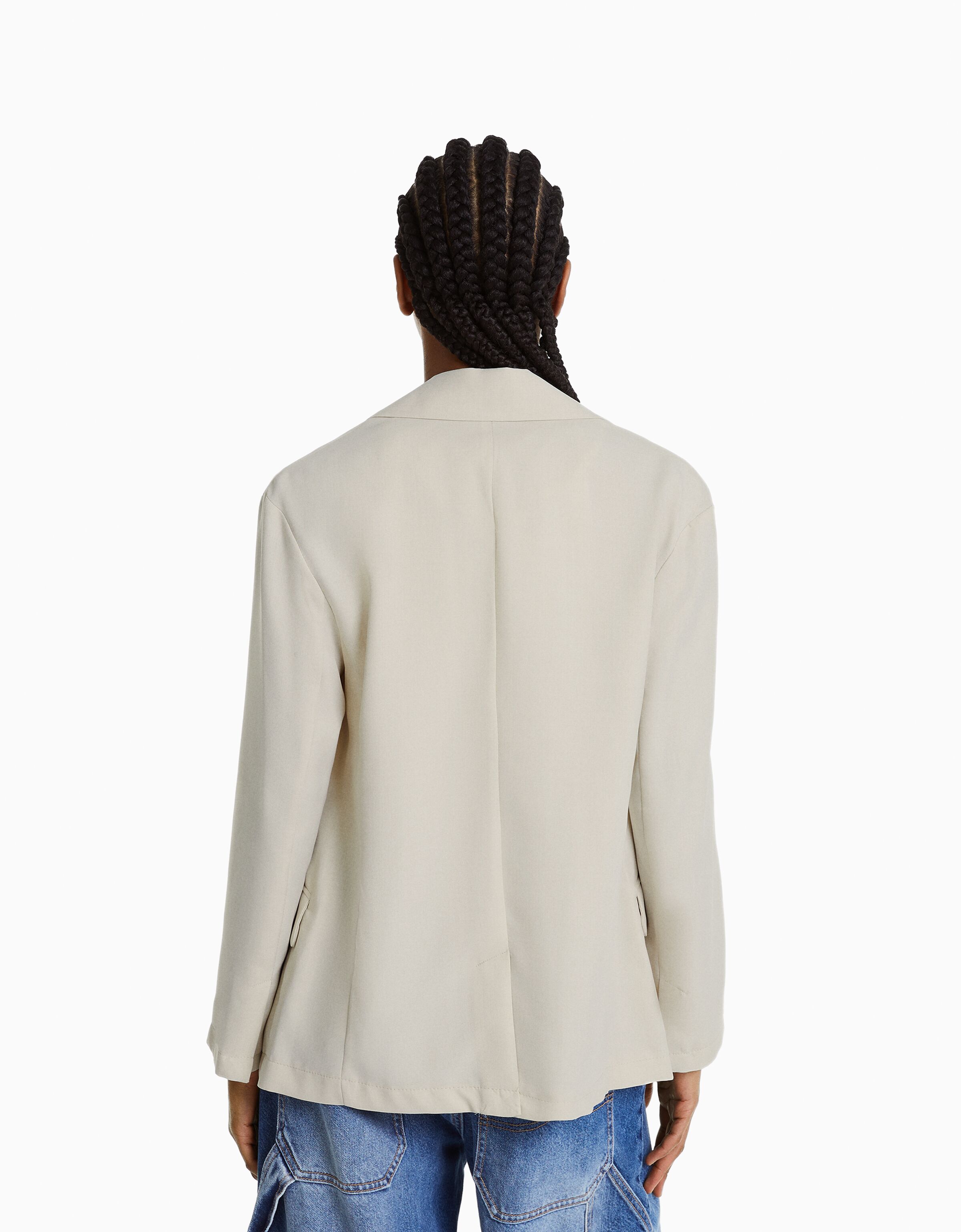 Blazer fluida corte femenino