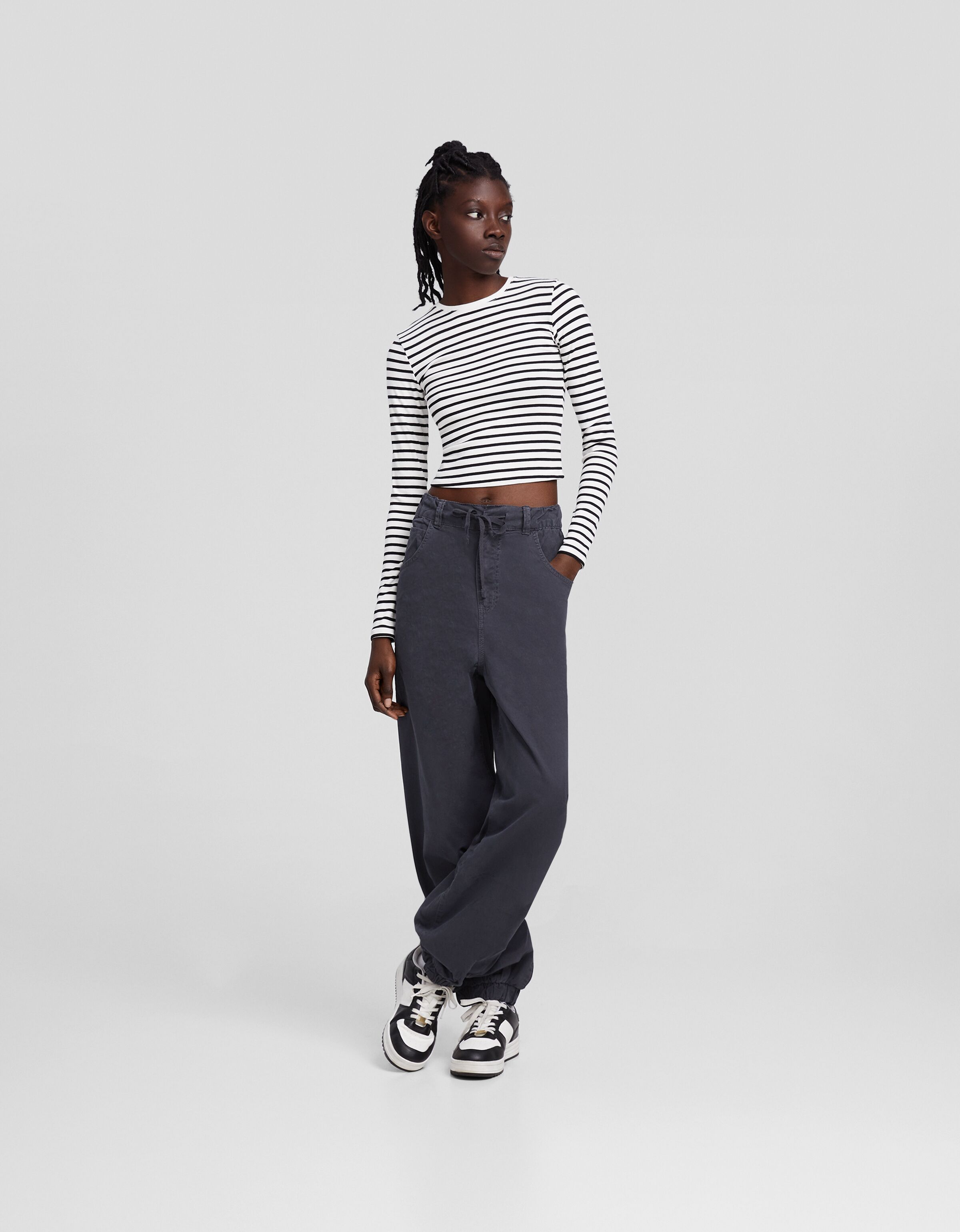 Pantalón jogger algodón cordón