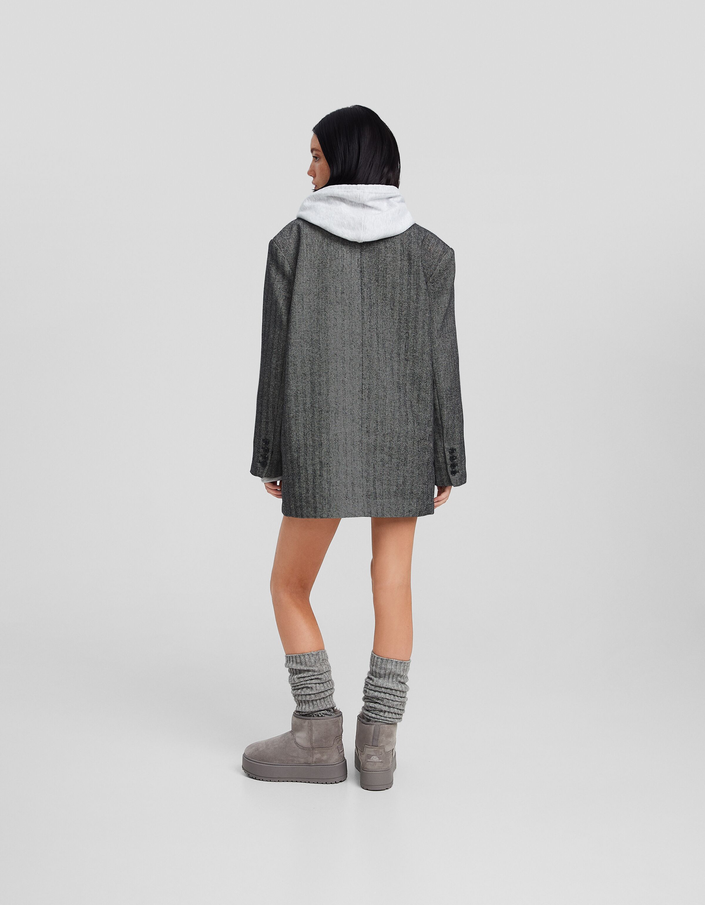 Blazer espiga con lana