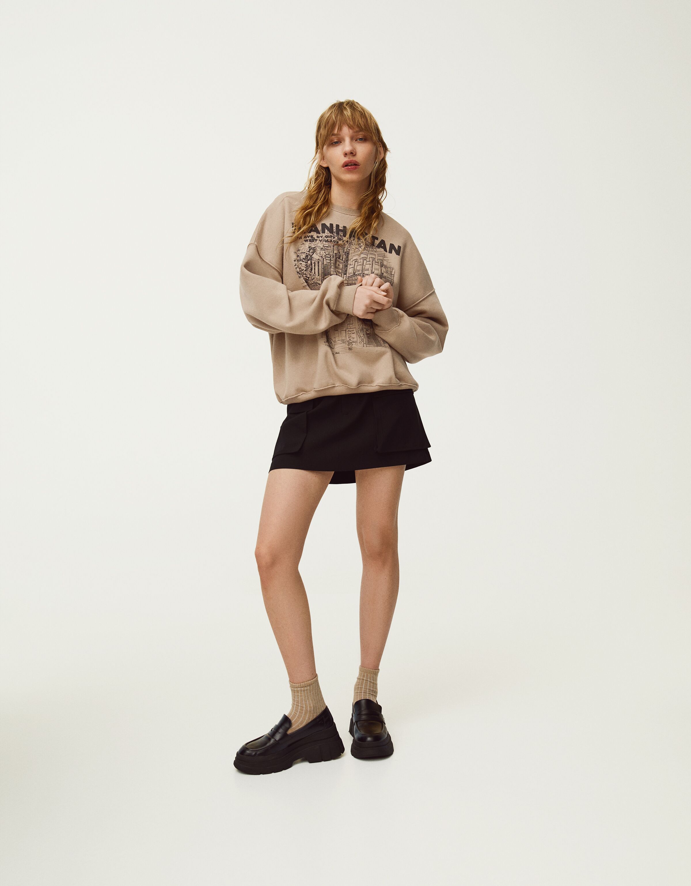 Sudadera oversize print