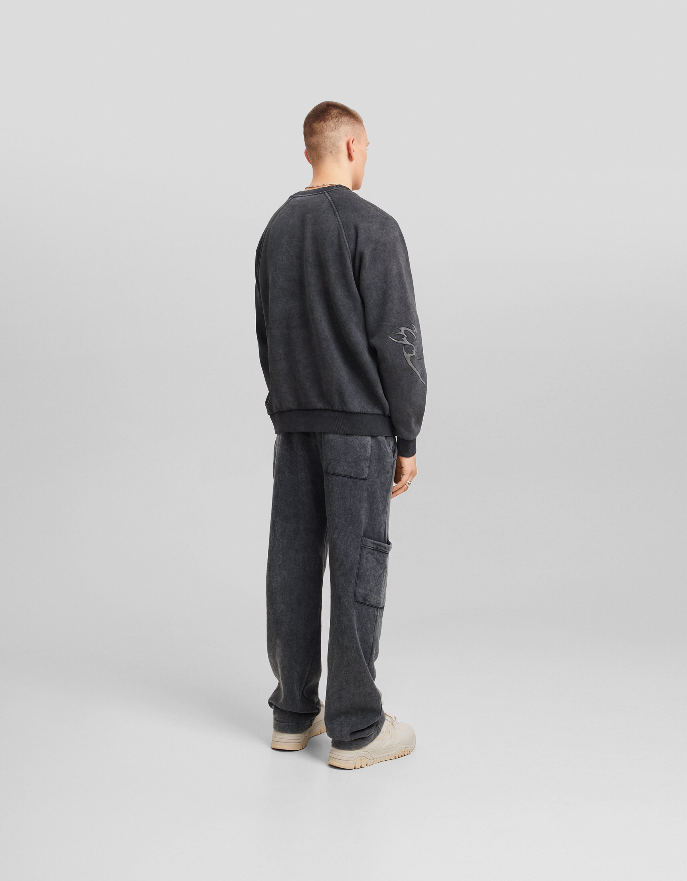 Sudadera efecto lavado