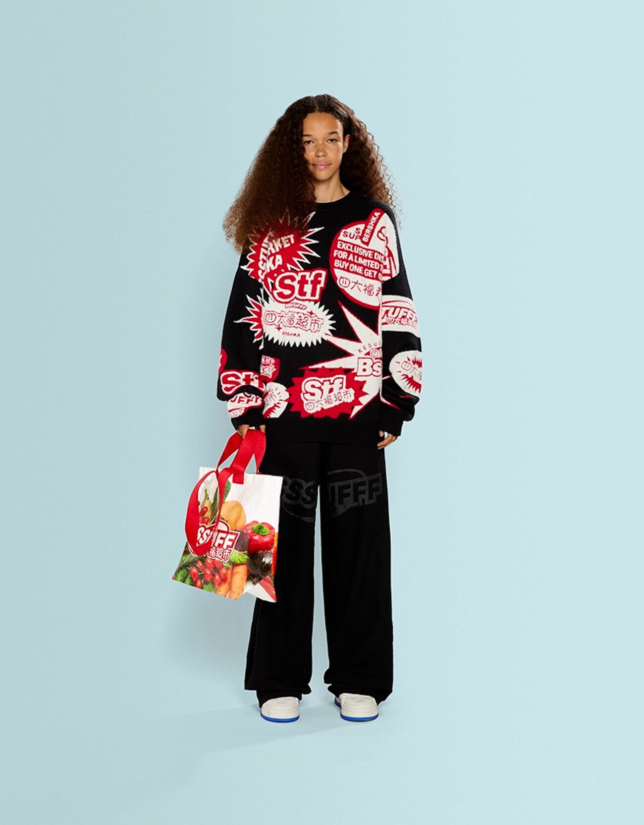 Bolso shopper  SSSTUFFF X BERSHKA print