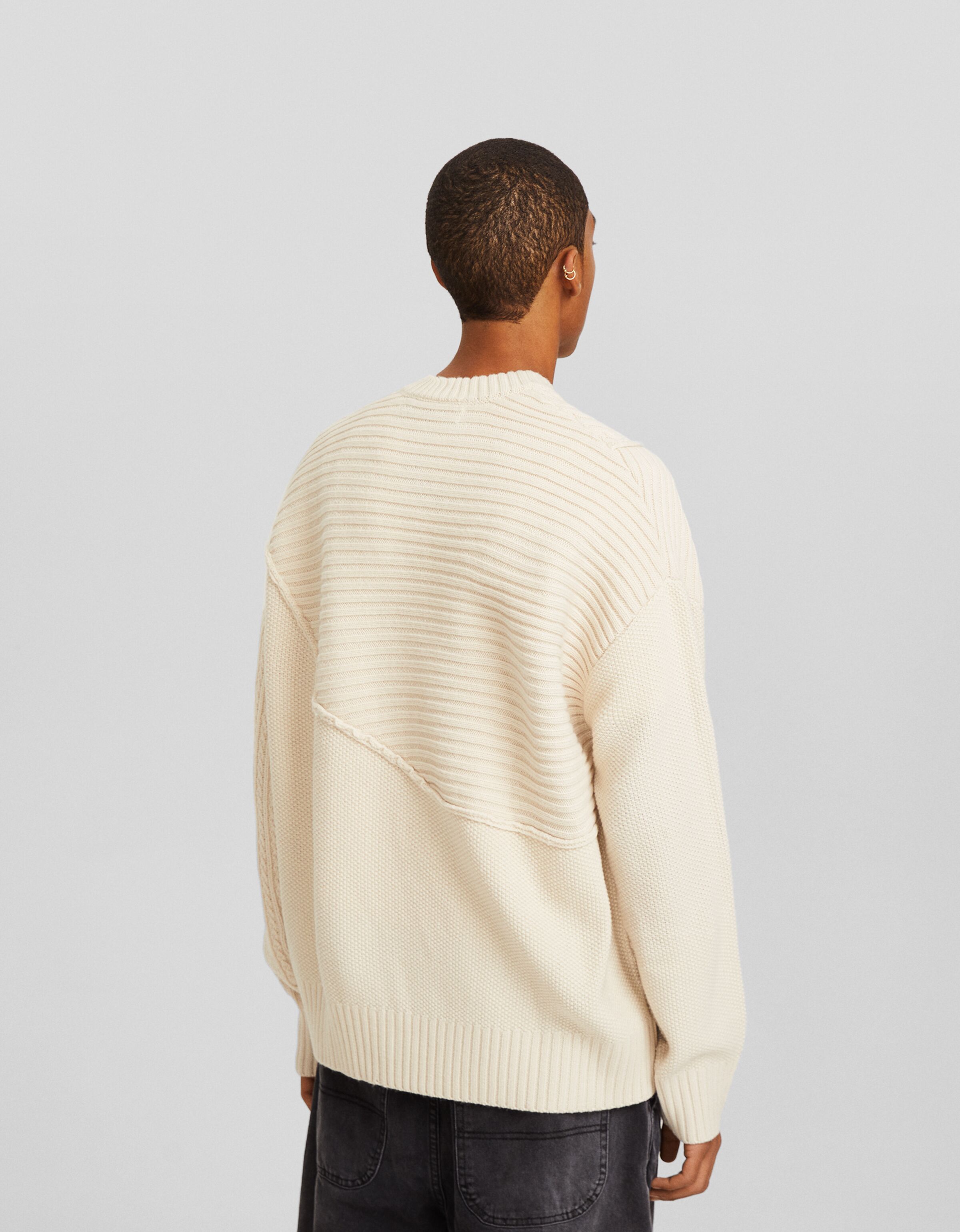 Jersey trenzado paneles