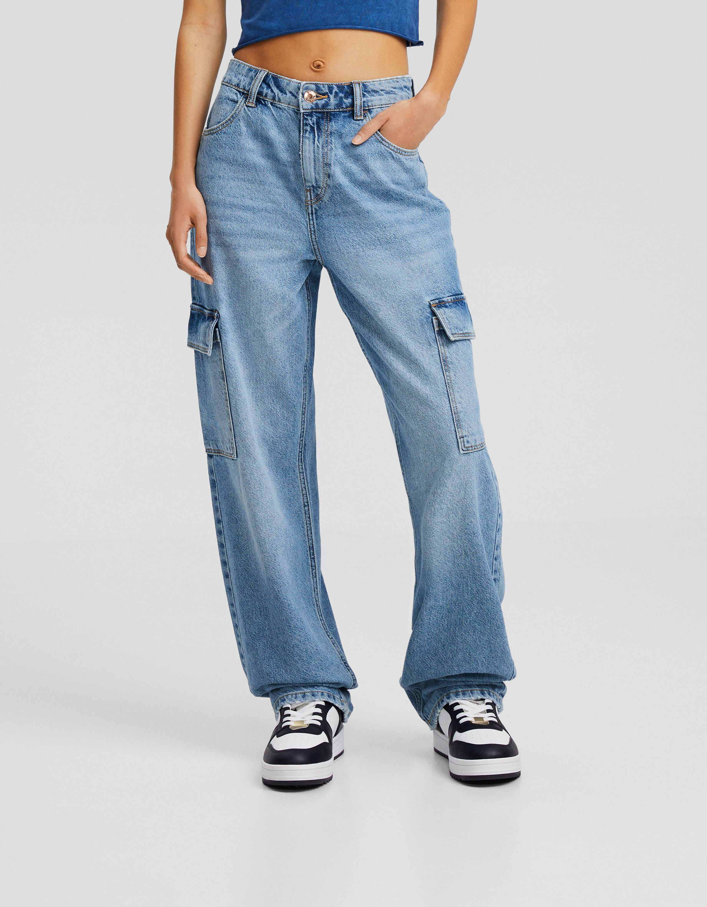 Jeans straight cargo