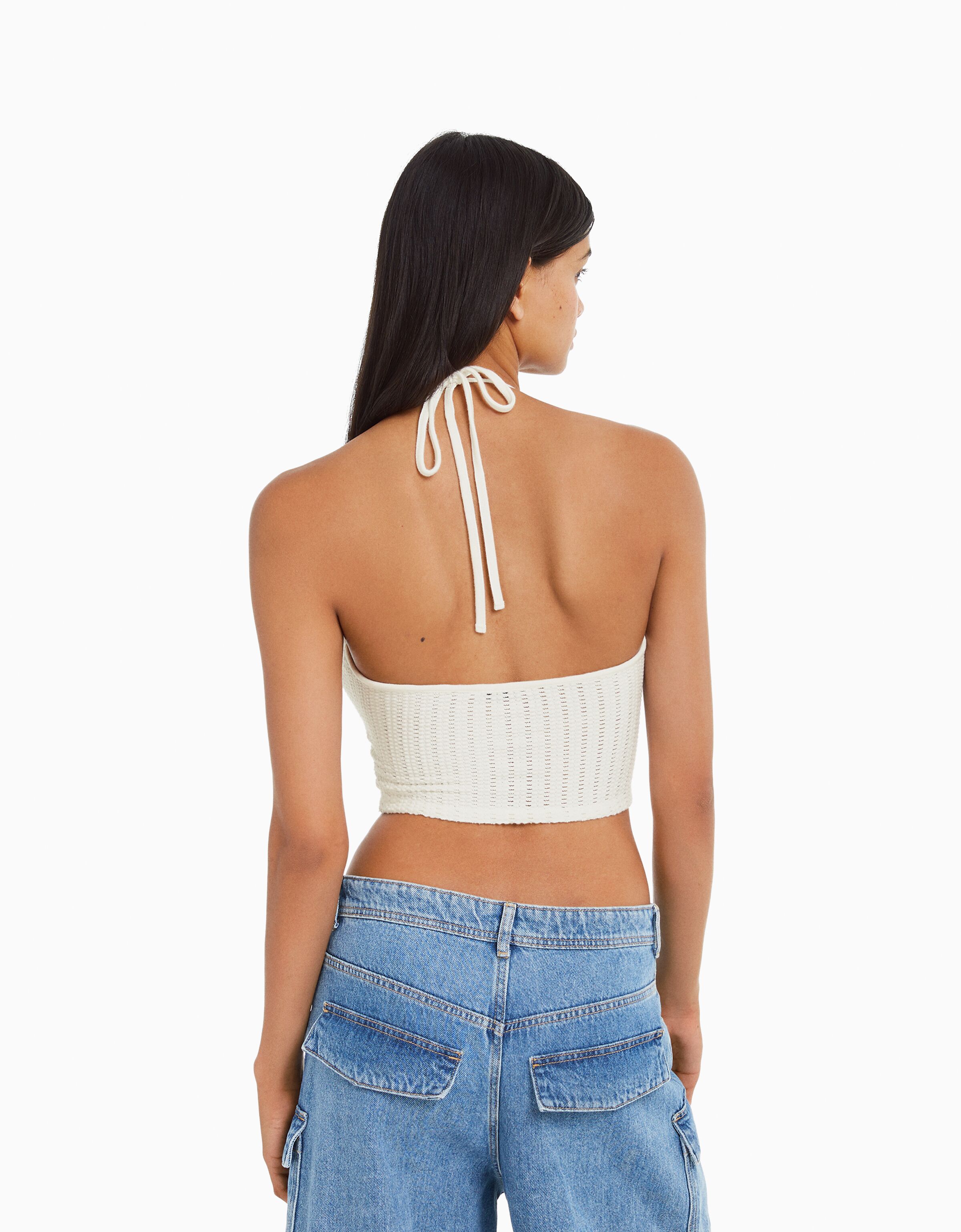 Top halter crochet
