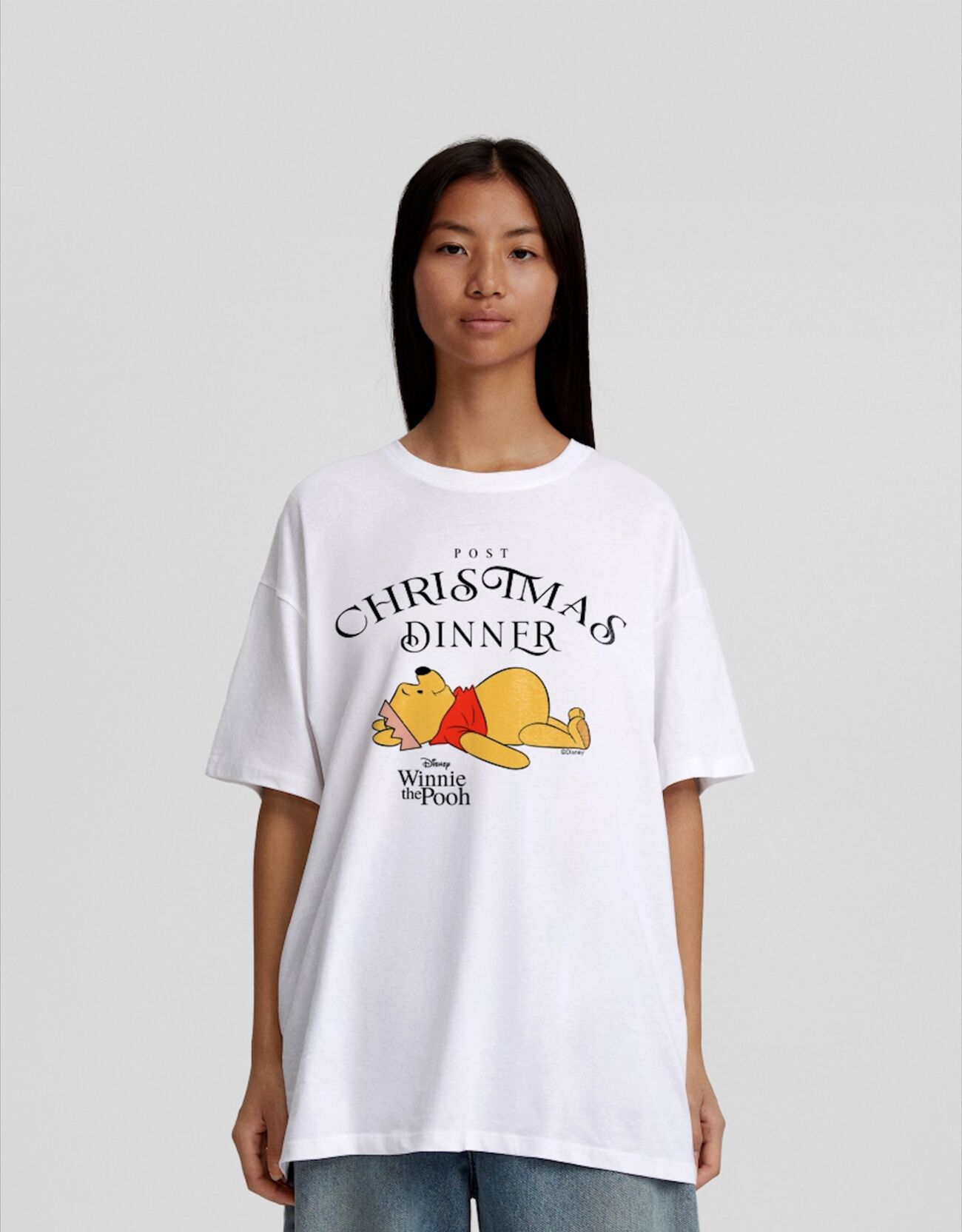 Camiseta Winnie The Pooh manga corta oversize print