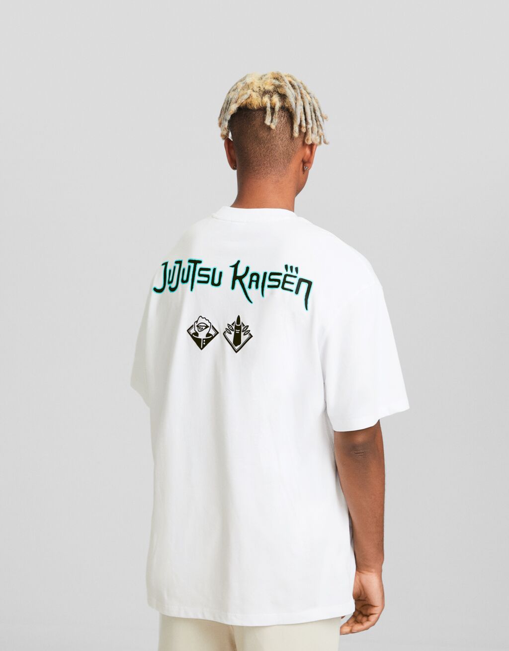 Camiseta Jujutsu Kaisen manga corta boxy fit print