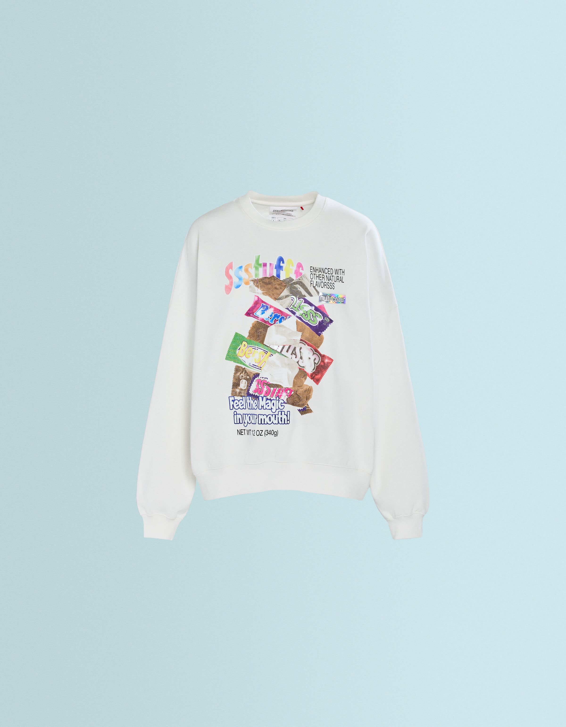 Sudadera SSSTUFFF X BERSHKA print efecto gloss