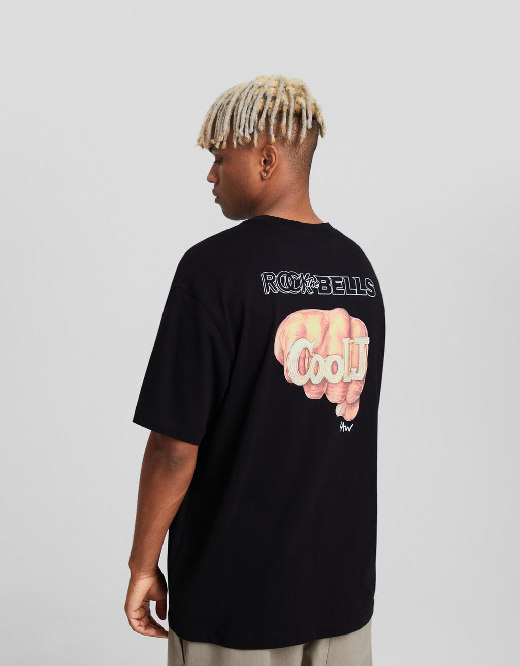 Camiseta Rock The Bells manga corta boxy fit print