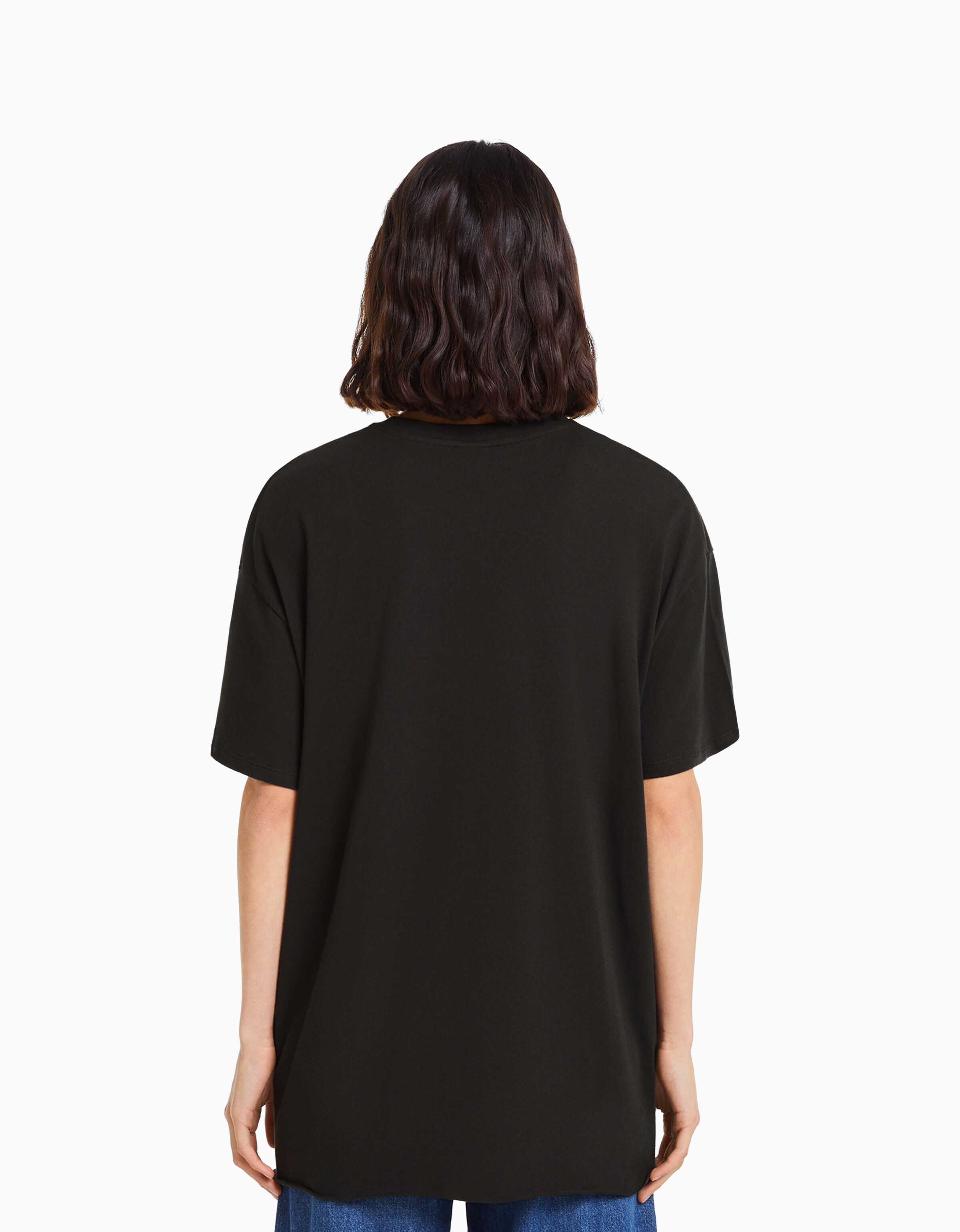 Camiseta manga corta oversize print