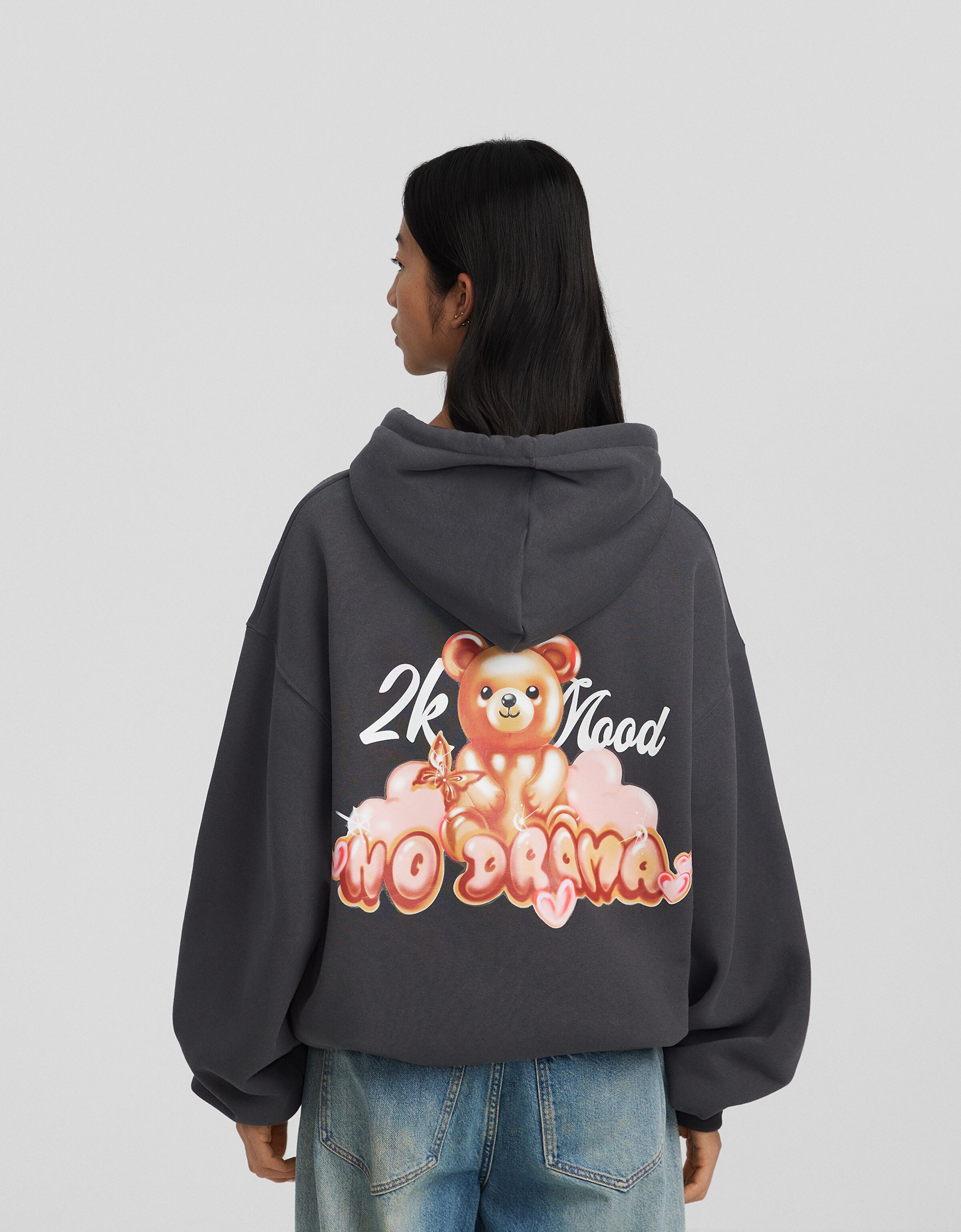 Sudadera capucha print