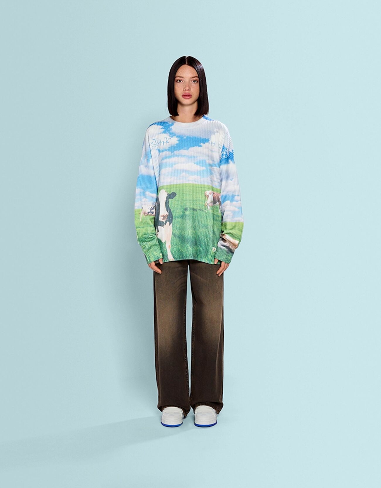 Jersey SSSTUFFF X BERSHKA print paisaje