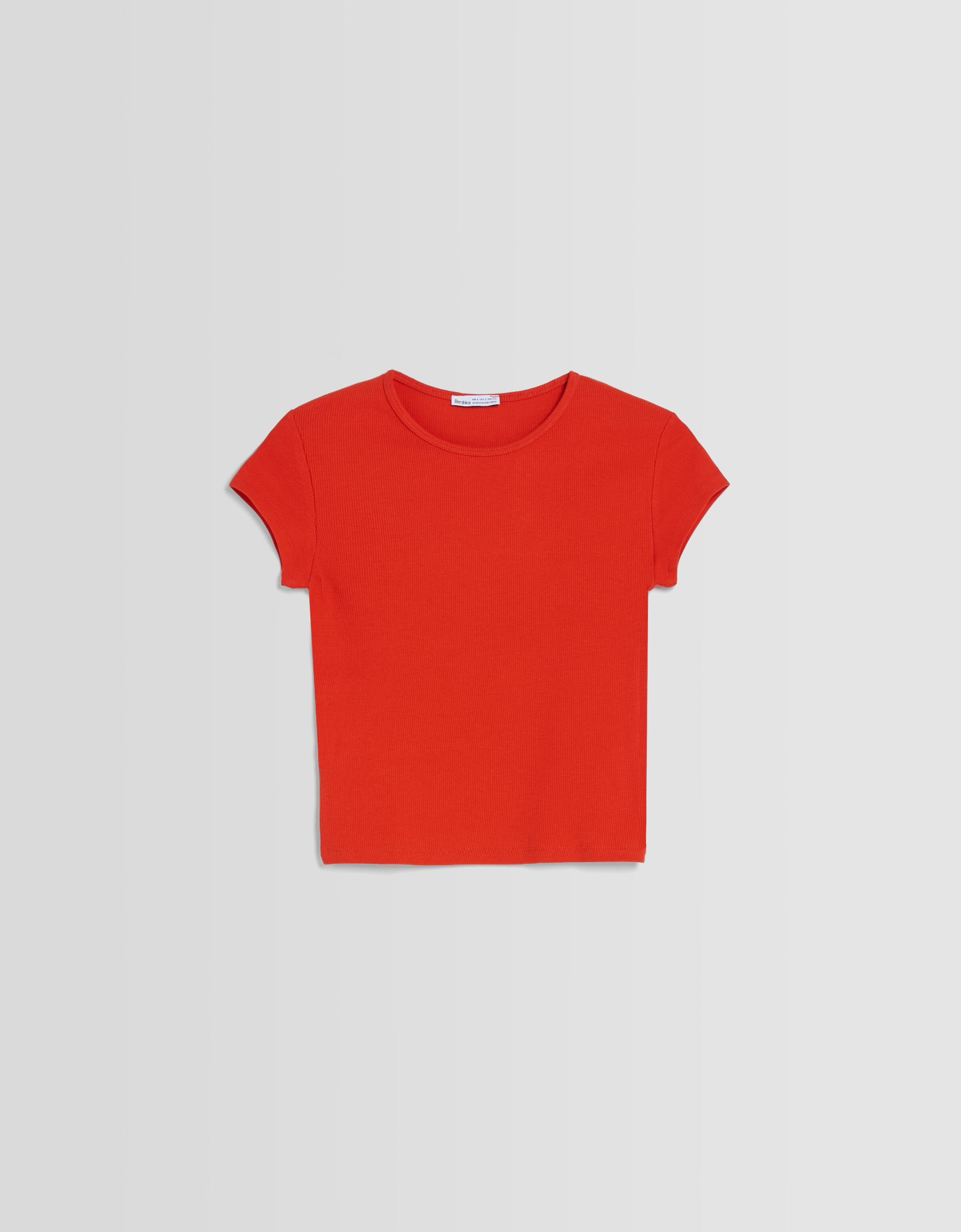 Camiseta manga corta rib