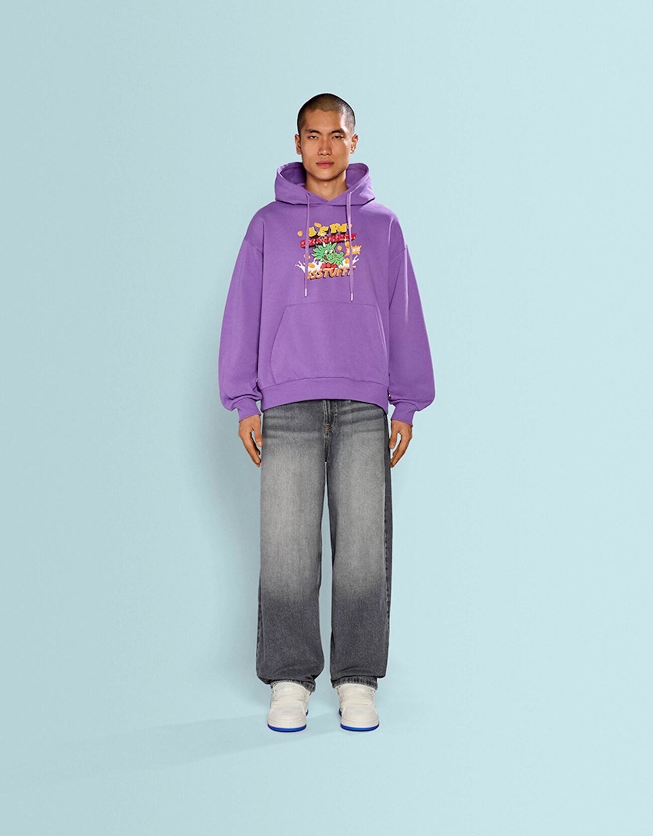 Sudadera SSSTUFFF X BERSHKA capucha print sorpresa