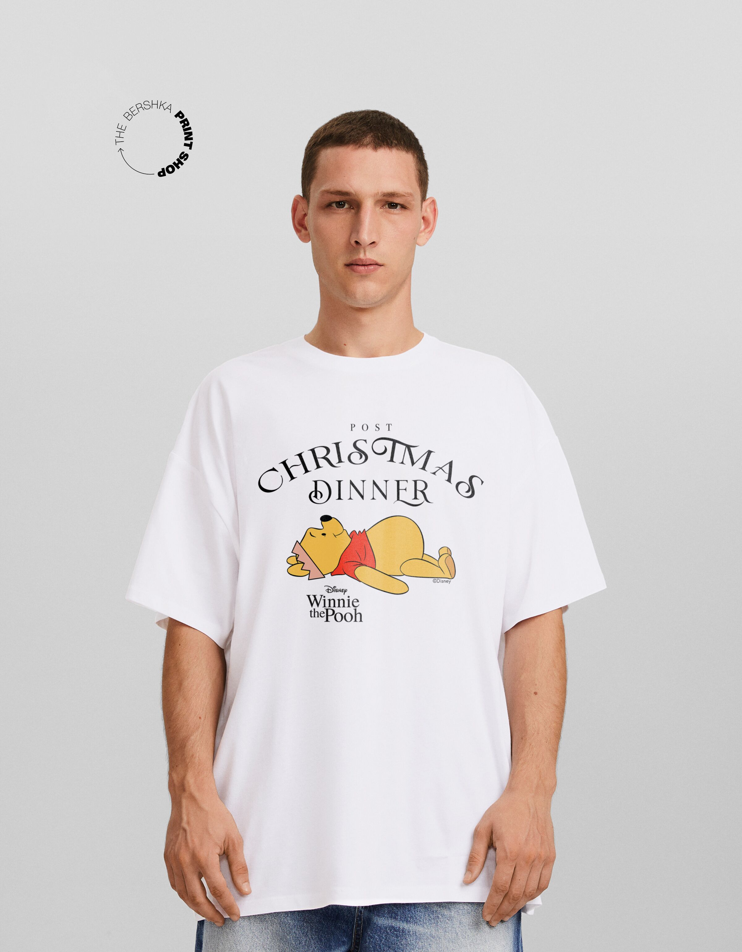 Camiseta Winnie The Pooh manga corta oversize print