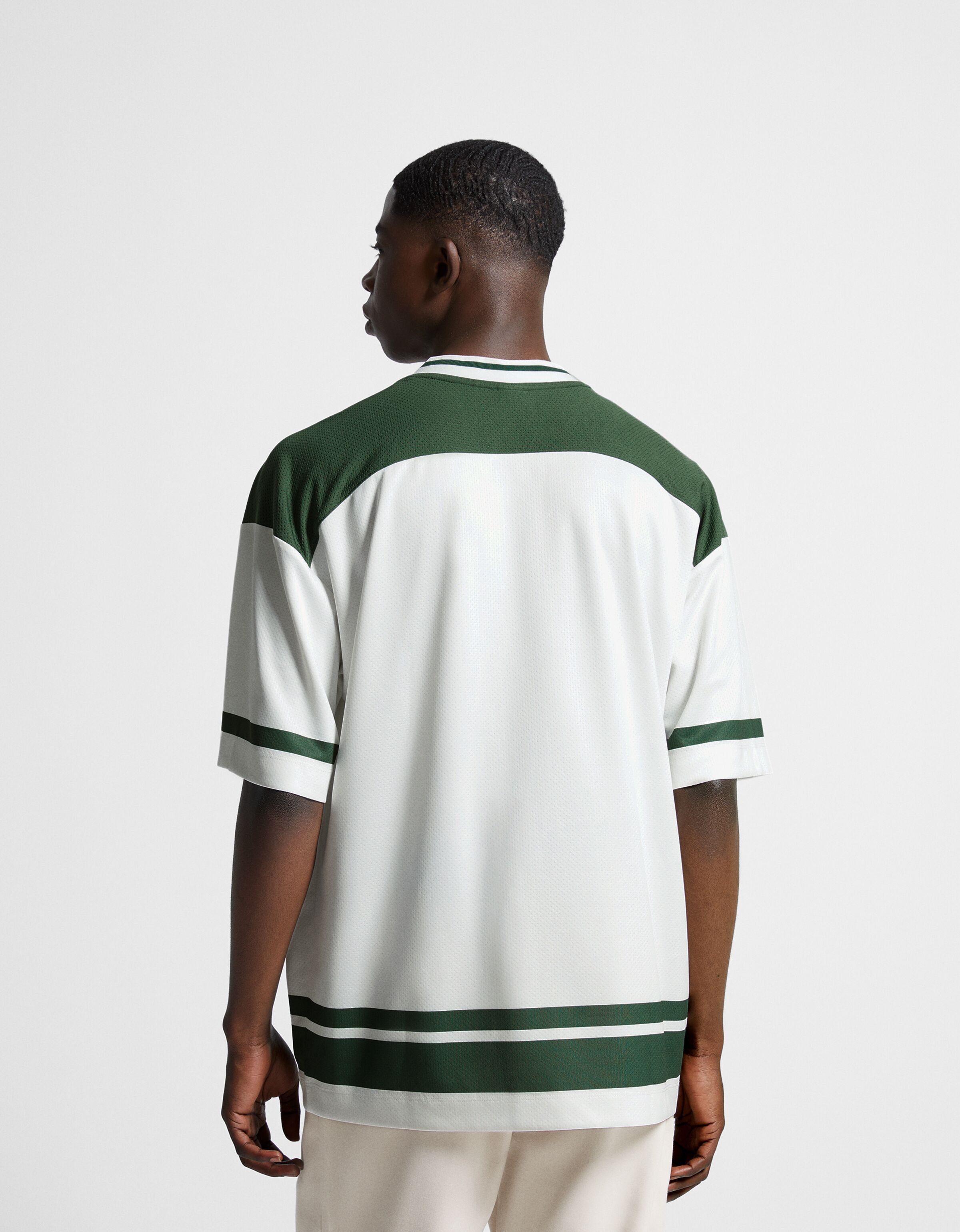 Camiseta manga corta extra loose fit mesh