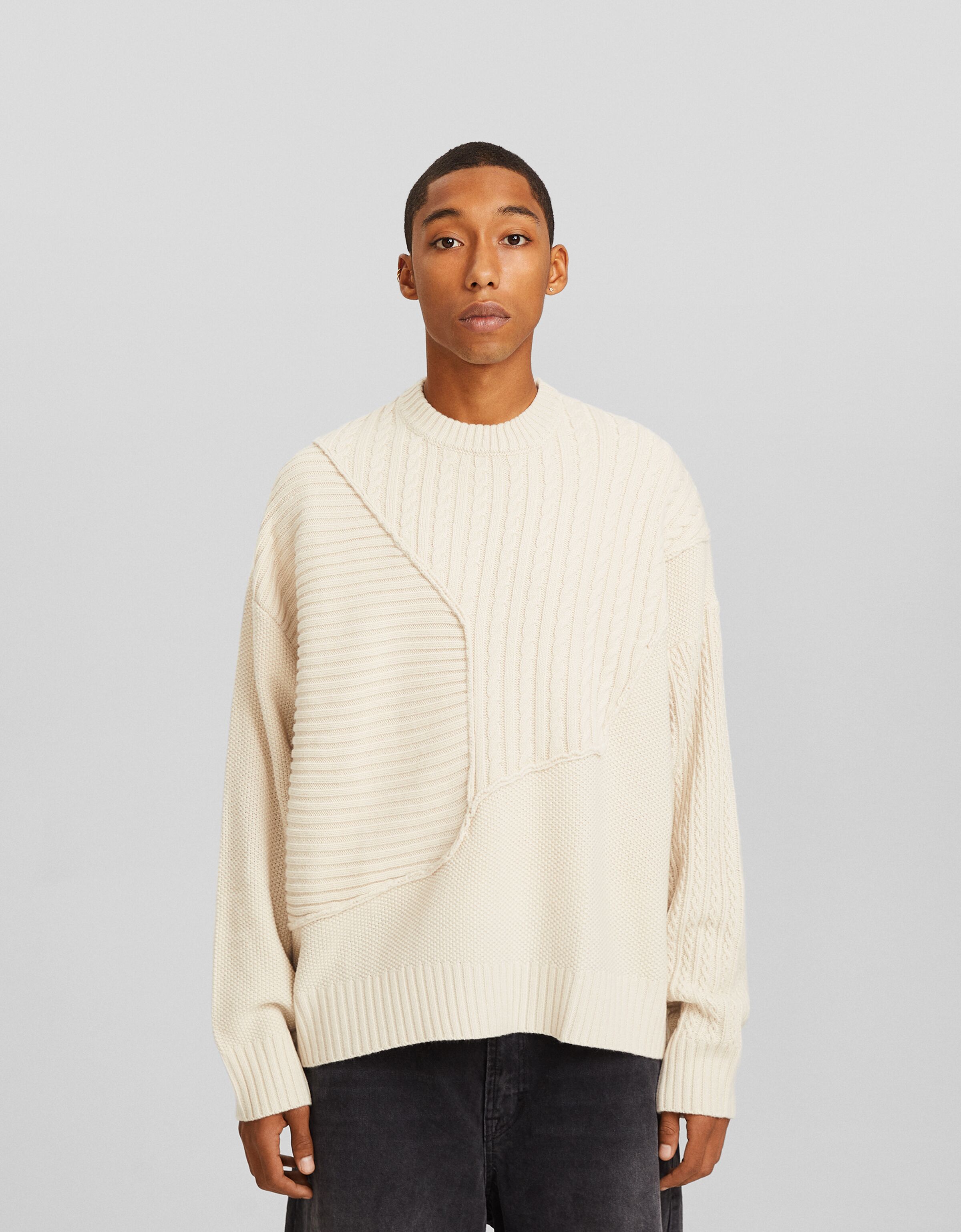 Jersey trenzado paneles