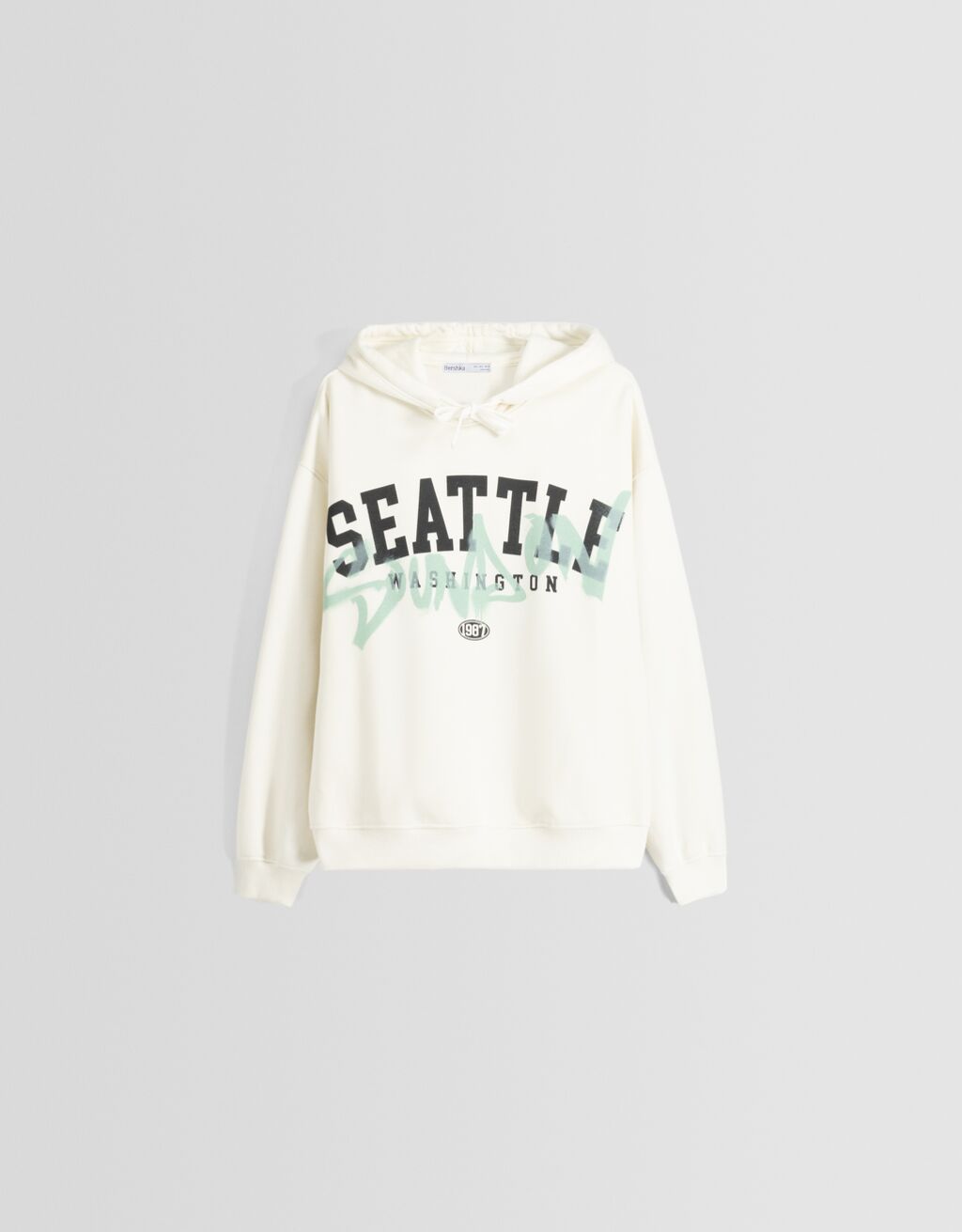 Sudadera capucha oversize print