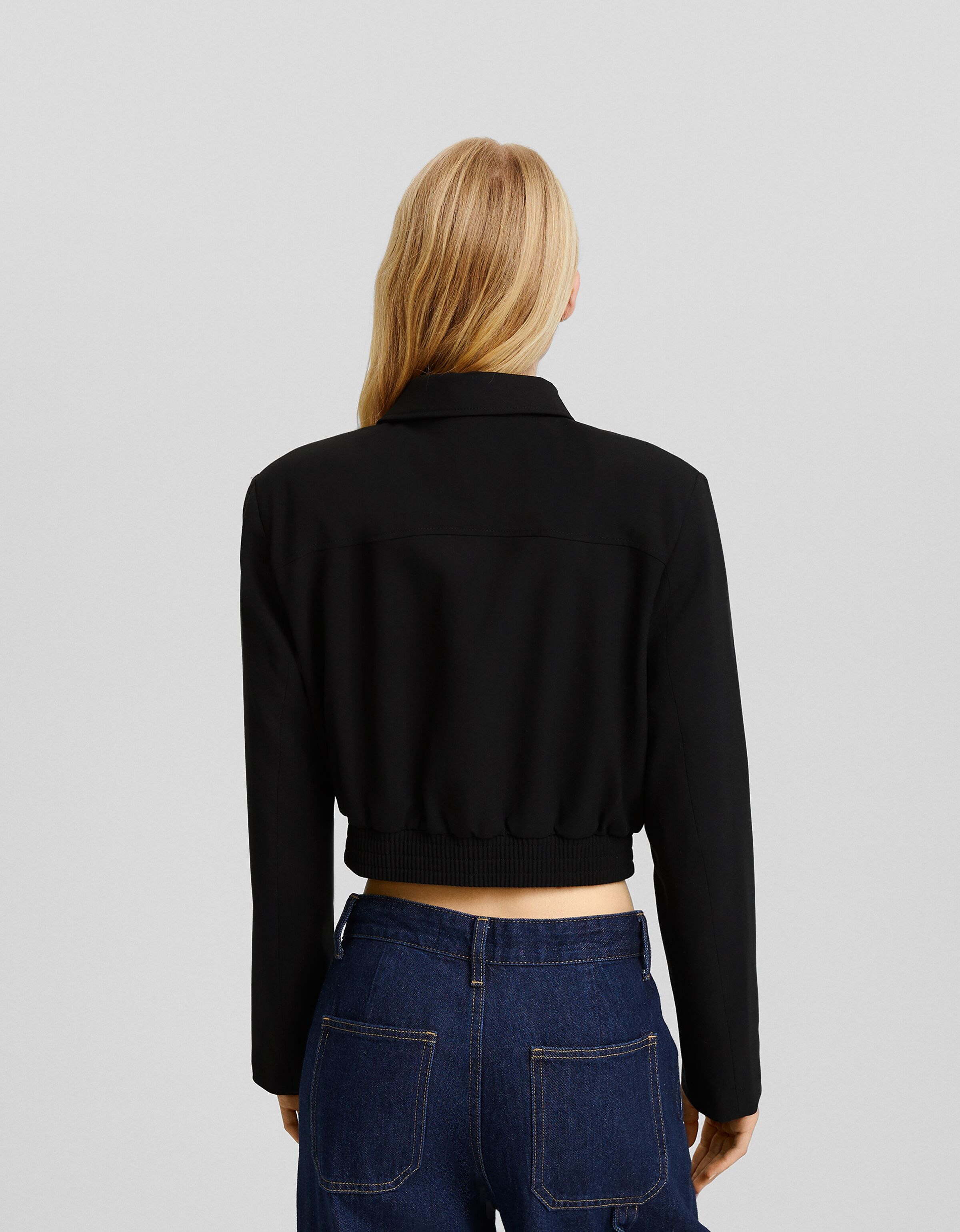 Cazadora trucker cremallera