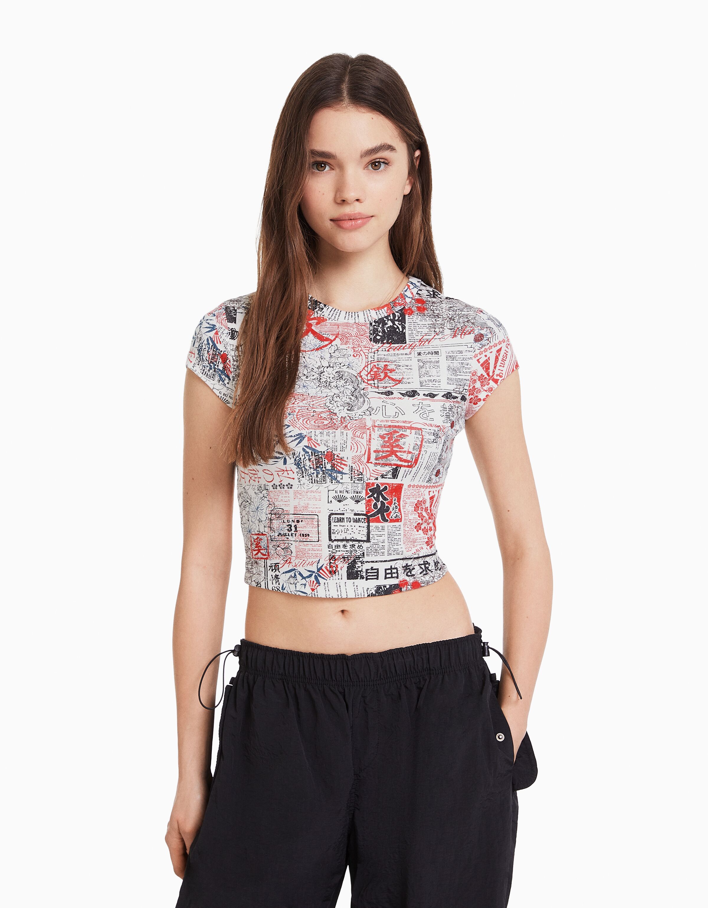 Camiseta manga corta print