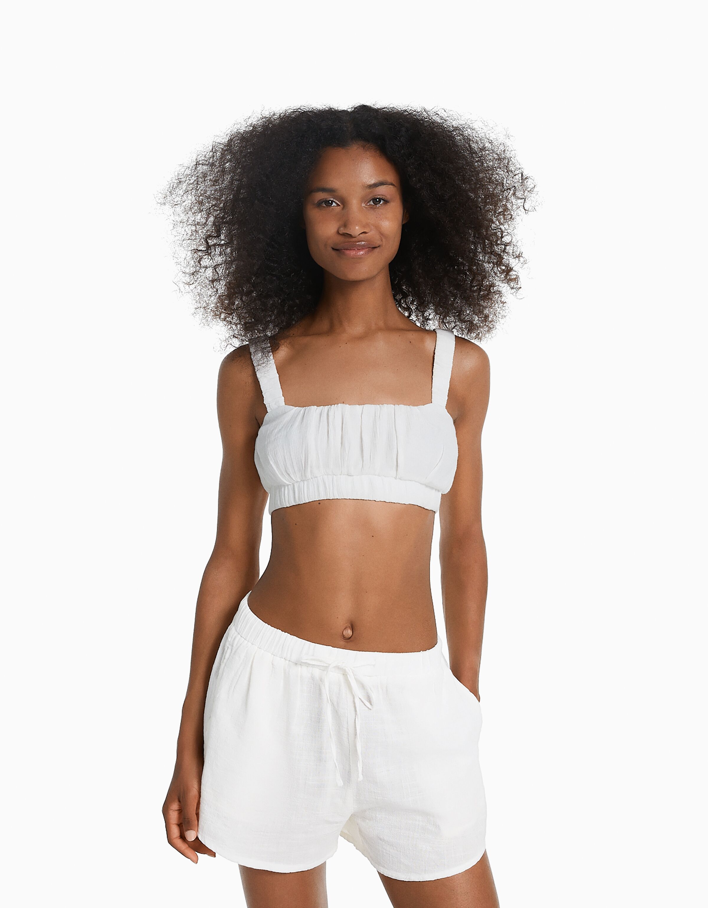 Short rústico goma canilla