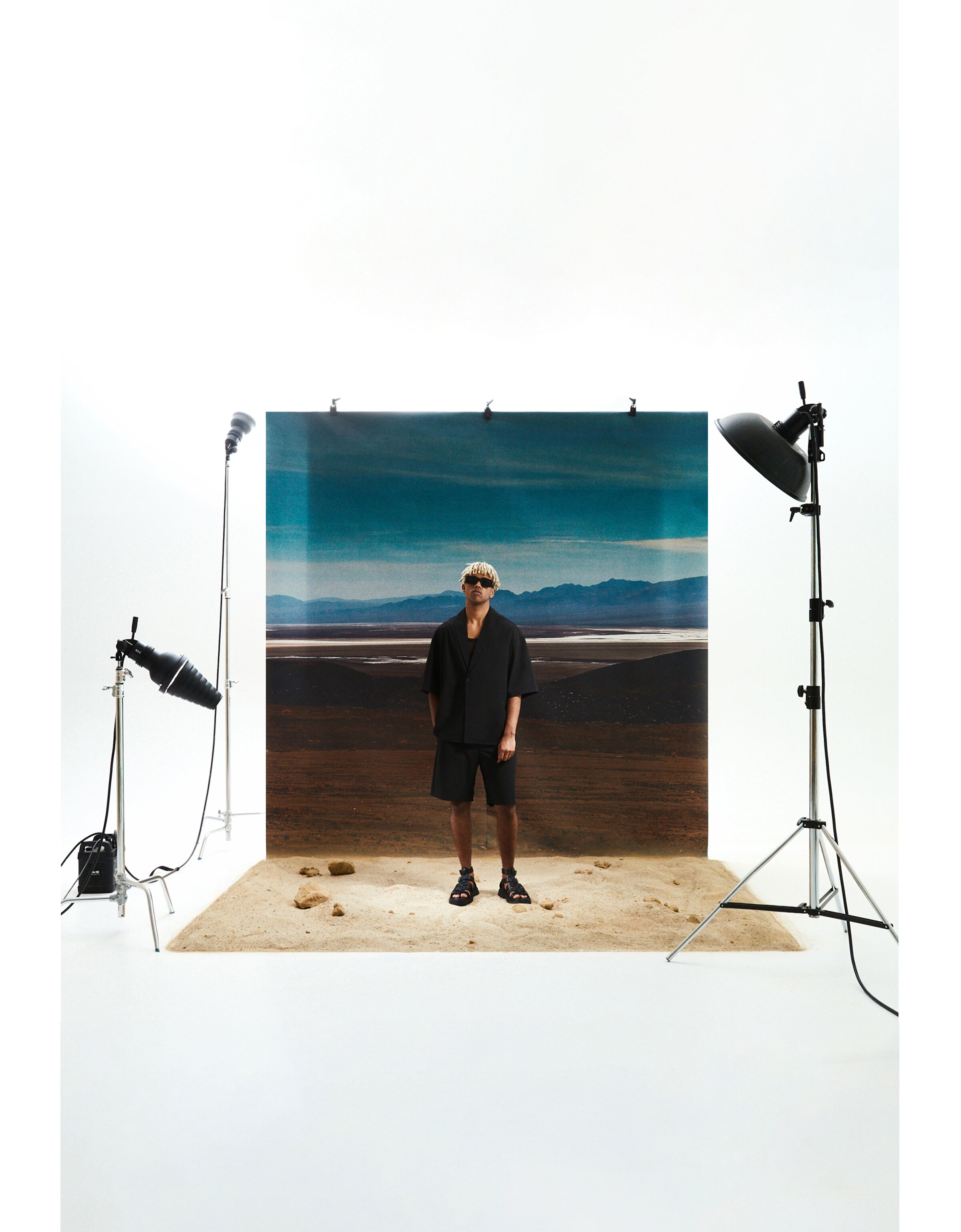 Sandalia tiras hombre