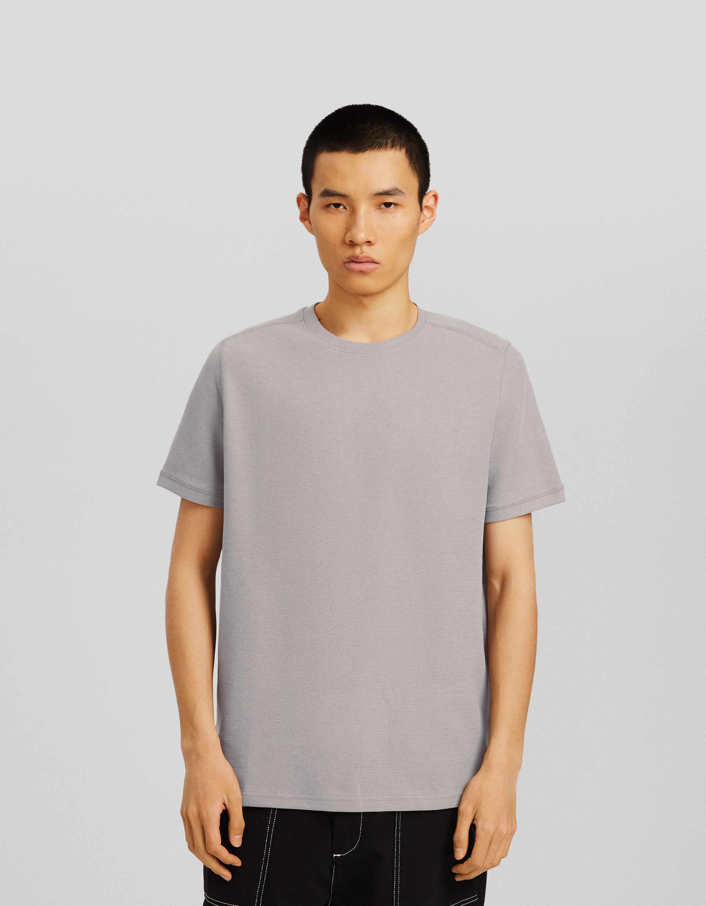 Camiseta manga corta textura