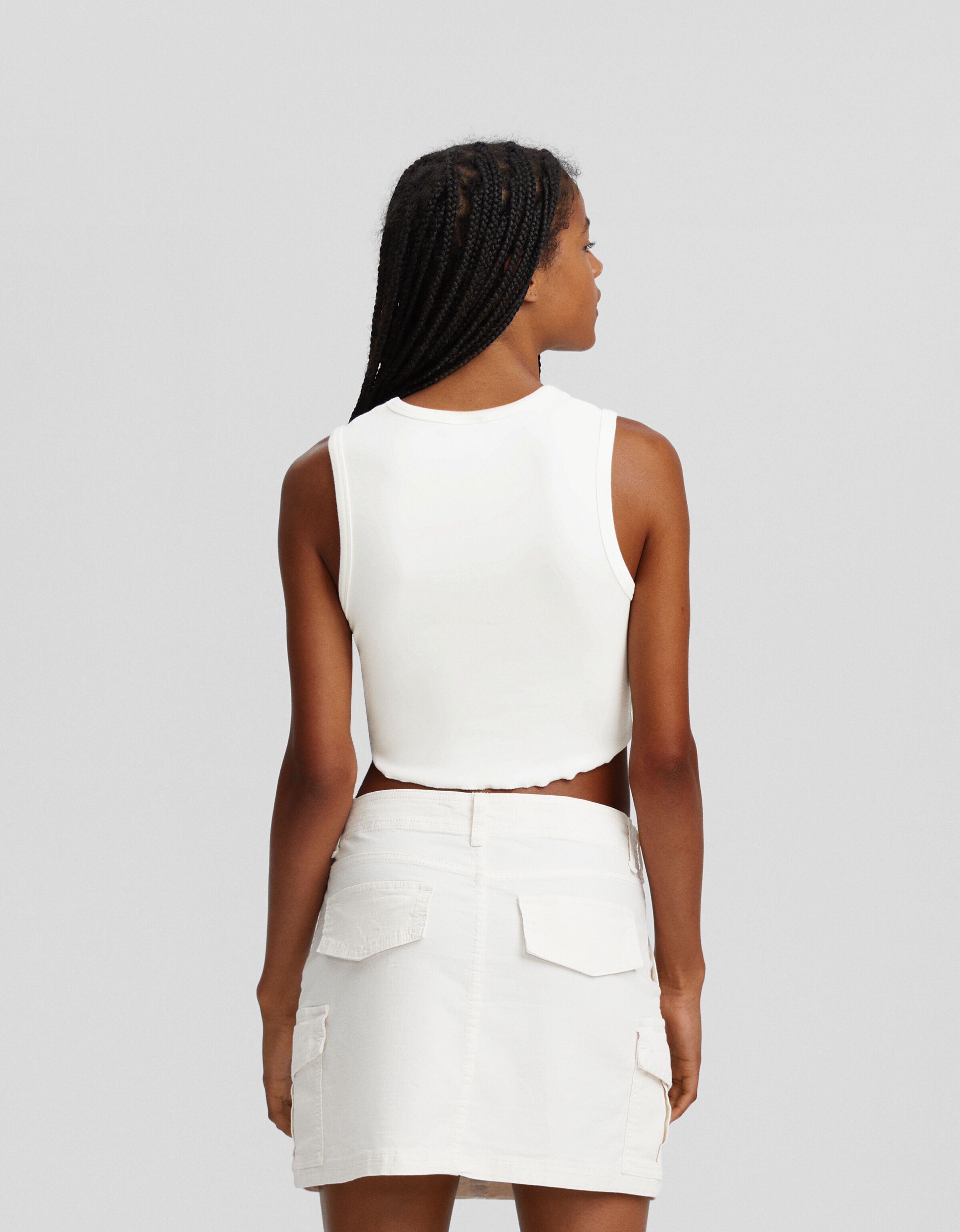 Camiseta sin mangas print