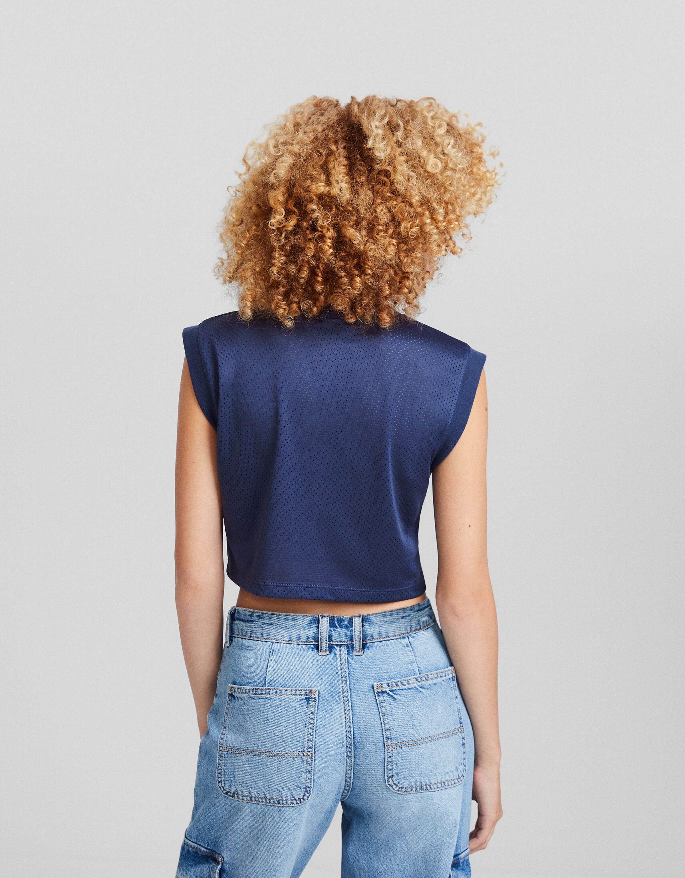 Sudadera sin mangas print Los Angeles