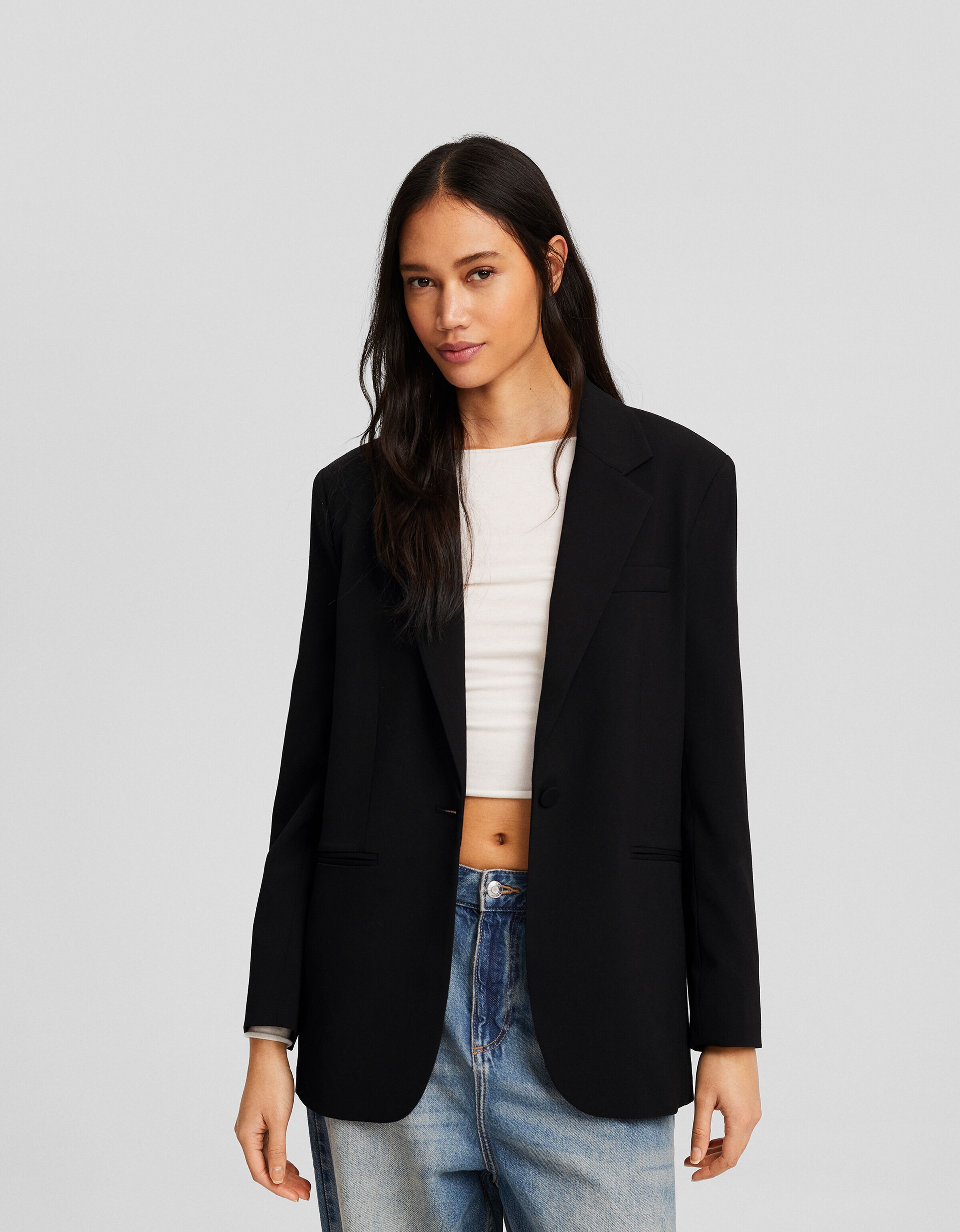Blazer básica regular fit