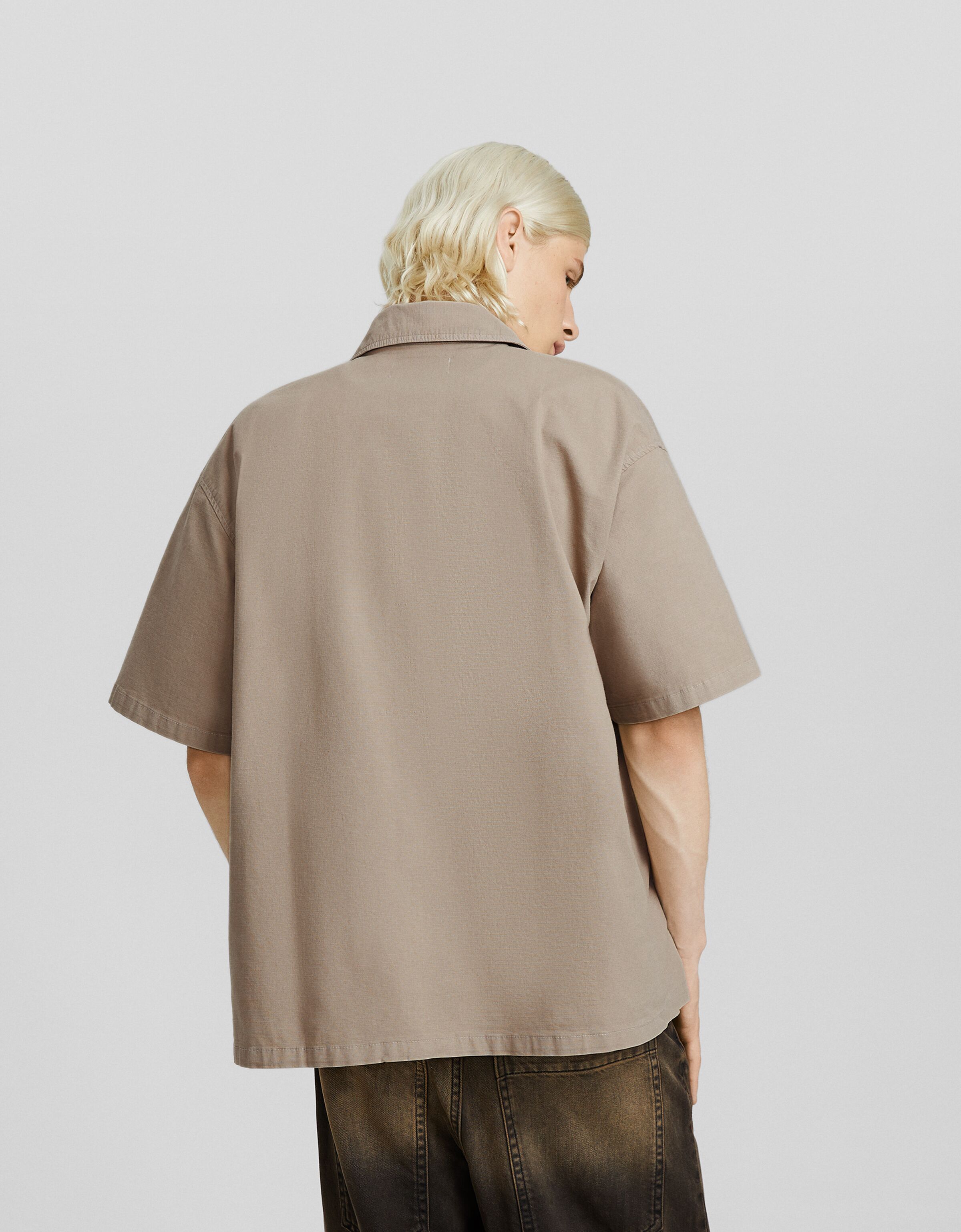 Camisa manga corta workwear parches