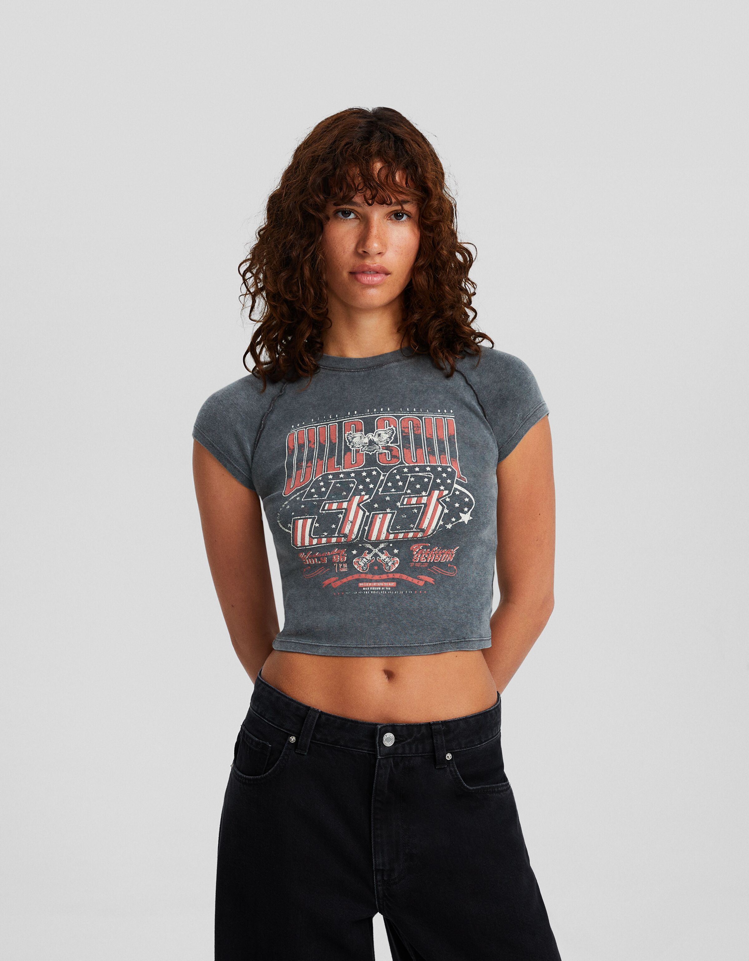 Camiseta manga corta print