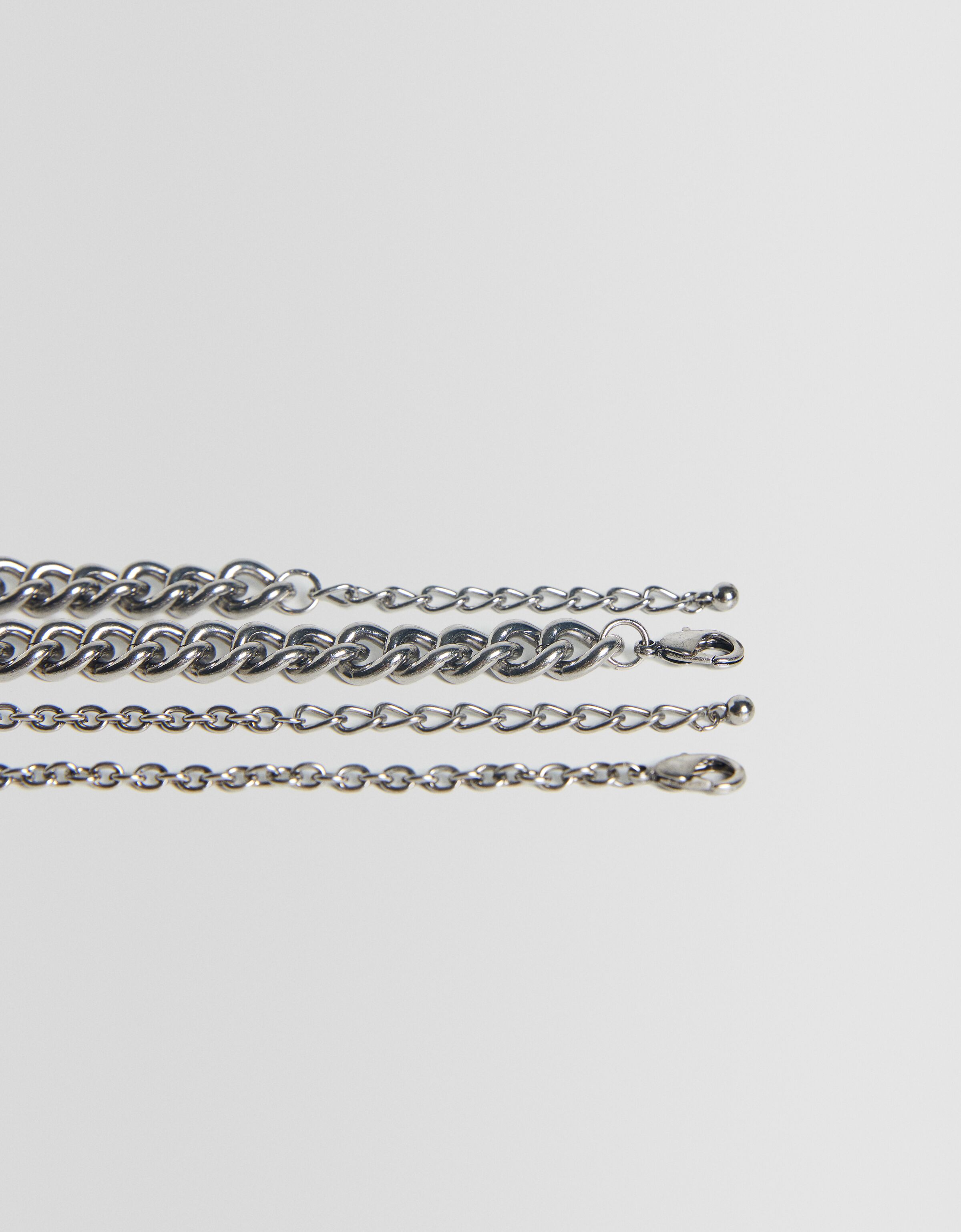 Set 2 collares placa calavera