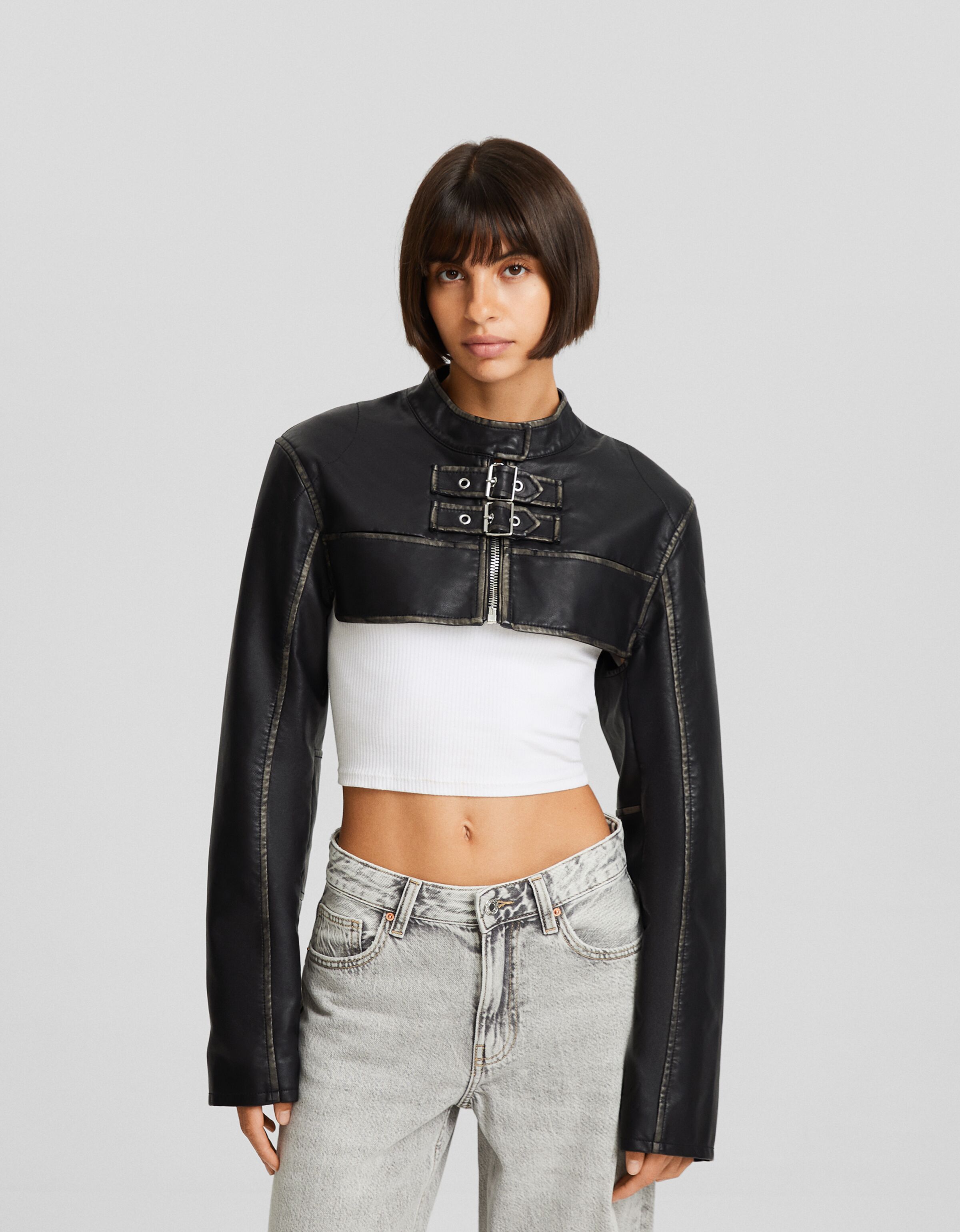 Manguitos efecto piel desgastada