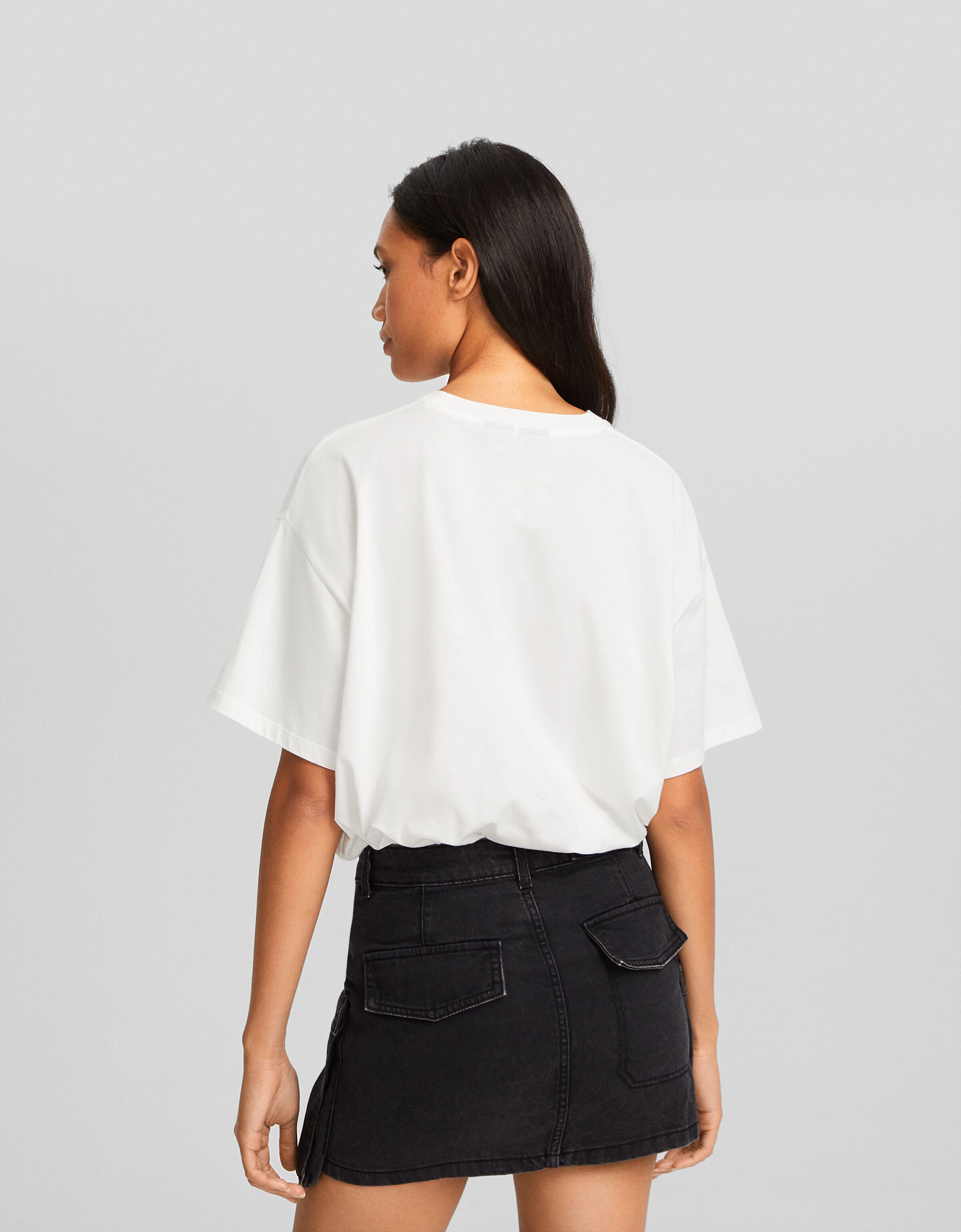 Camiseta Tupac manga corta oversize print