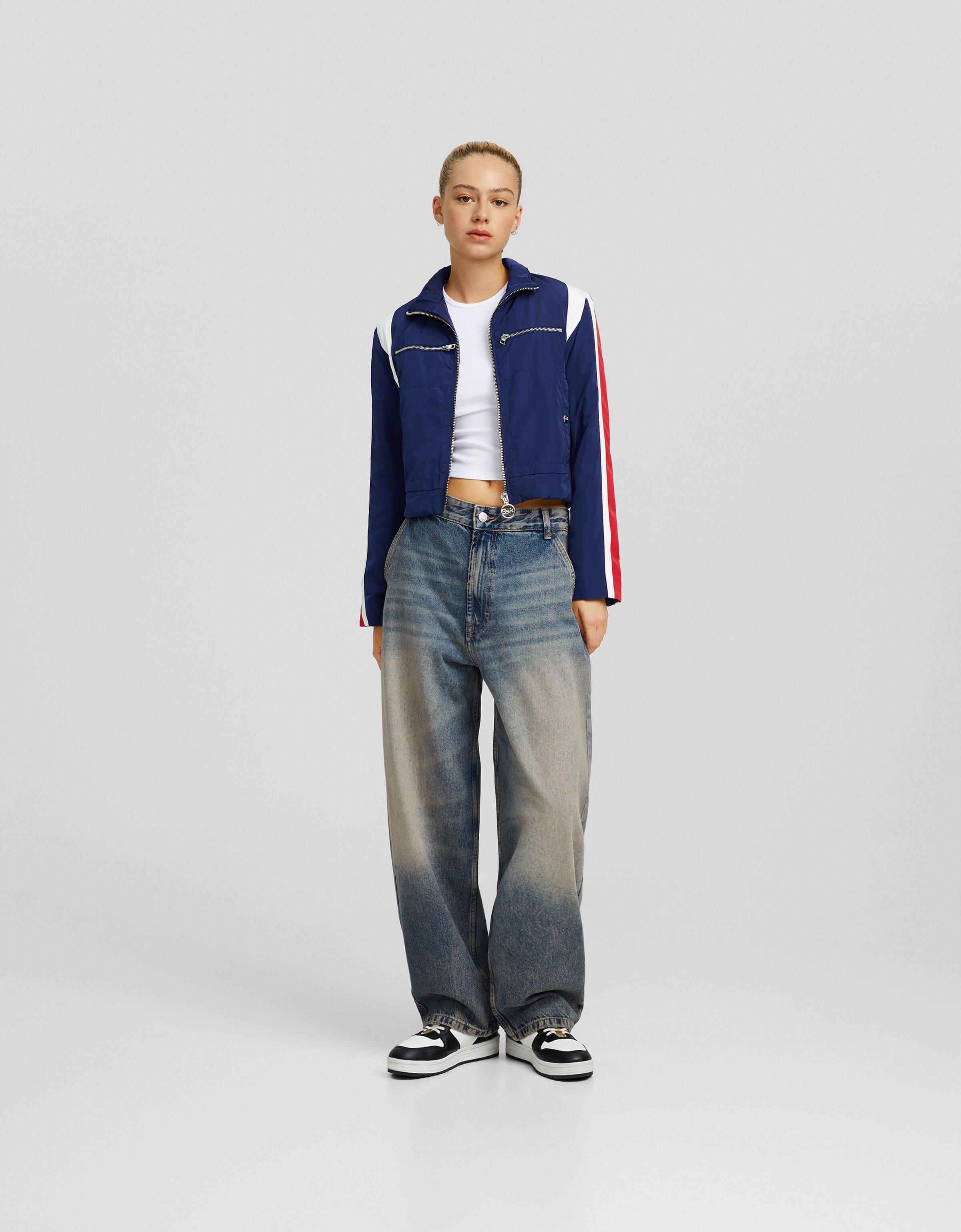 Jeans skater fit efecto lavado