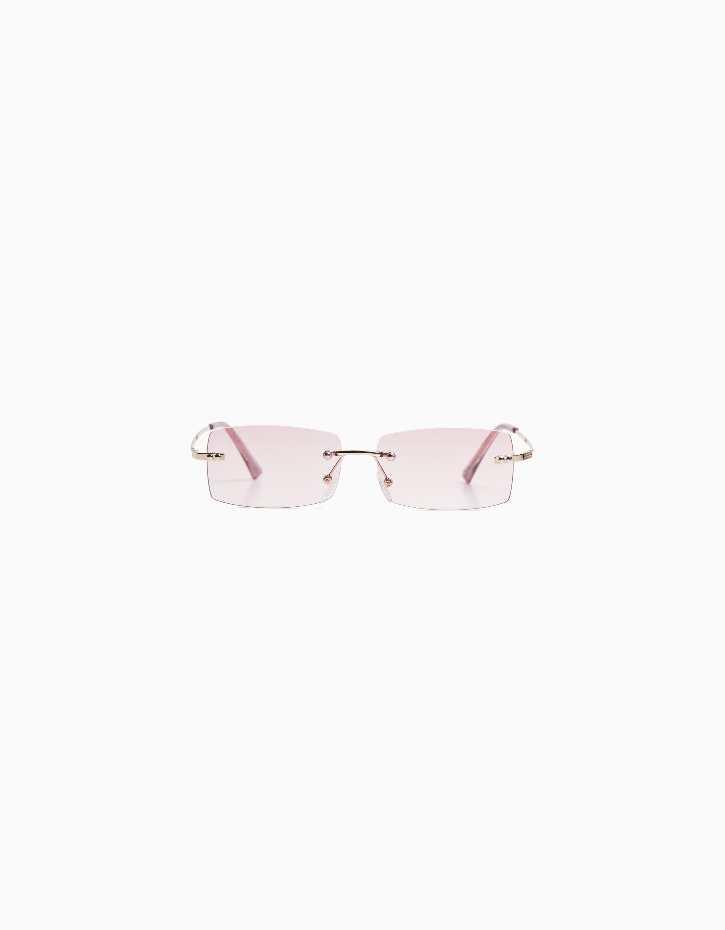 Gafas rectangulares sin marco