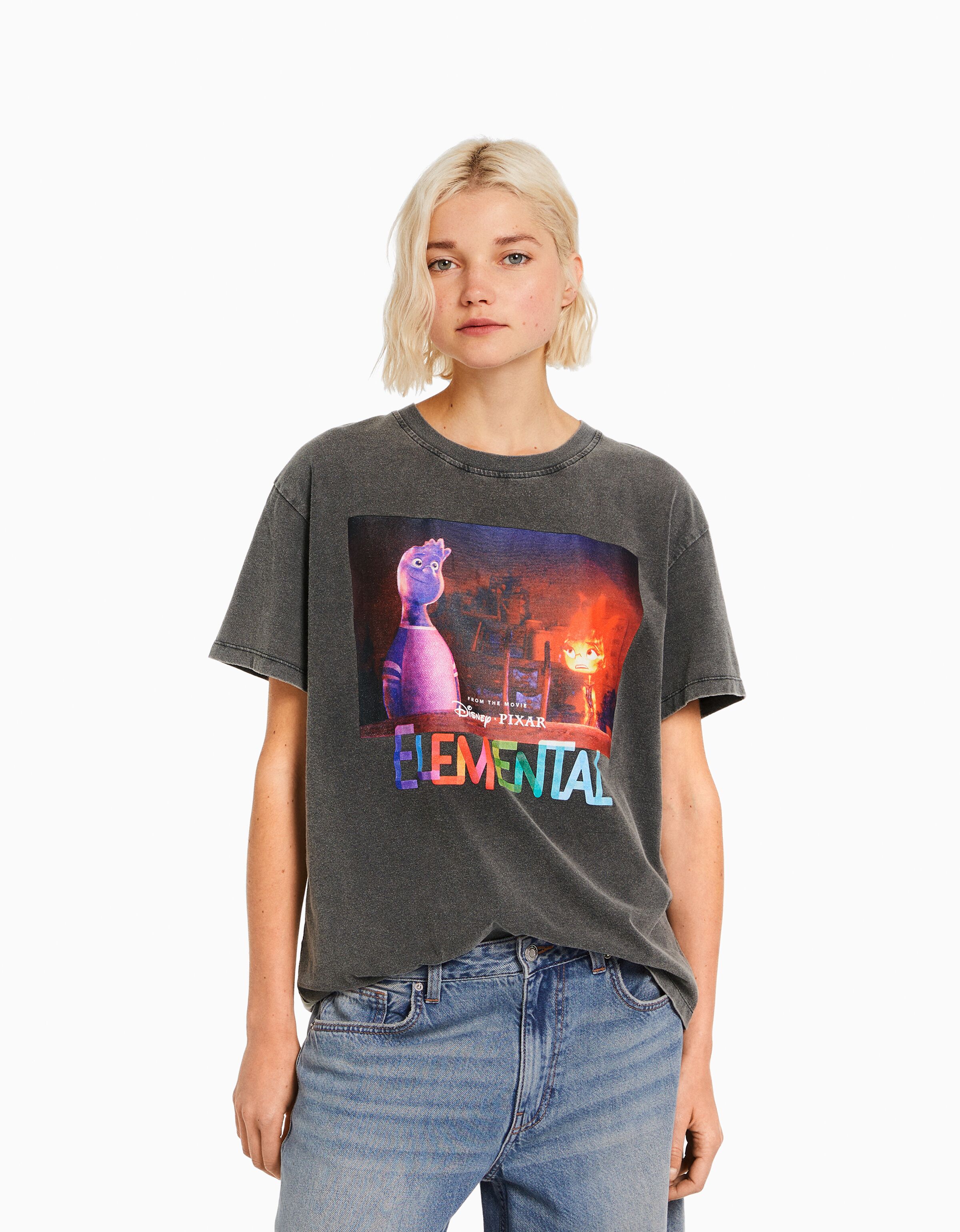 Camiseta Elemental manga corta oversize print