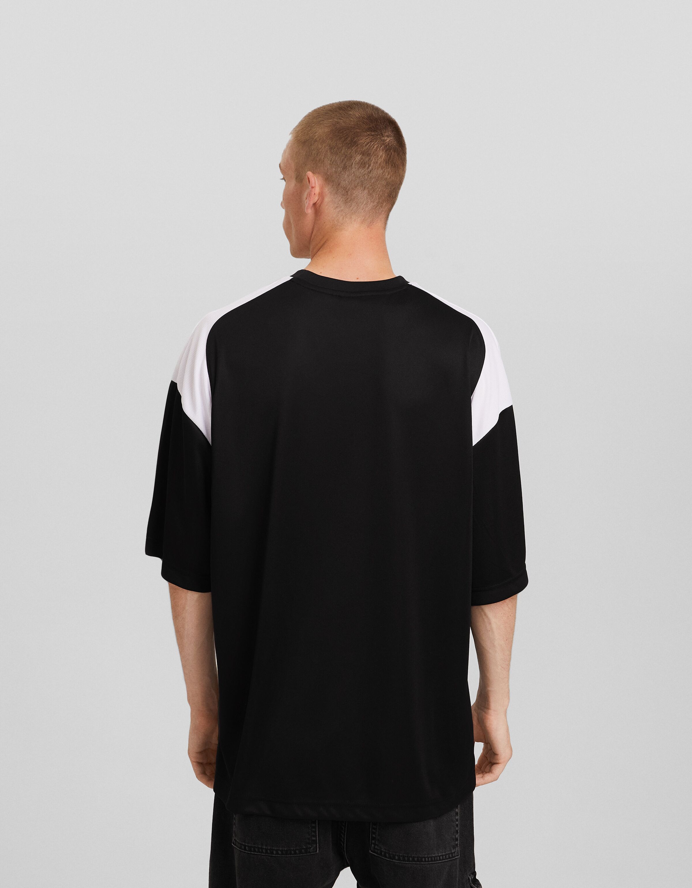 Camiseta manga corta extra loose fit técnica print sport